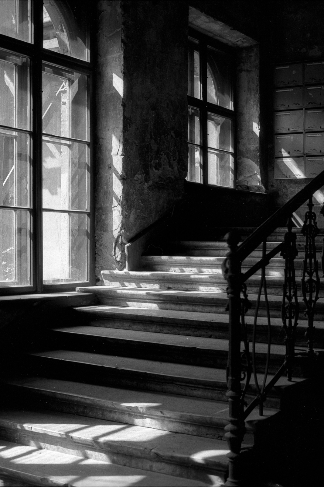 1985, Makovecz Benjamin, lépcsőház, Fortepan #108276