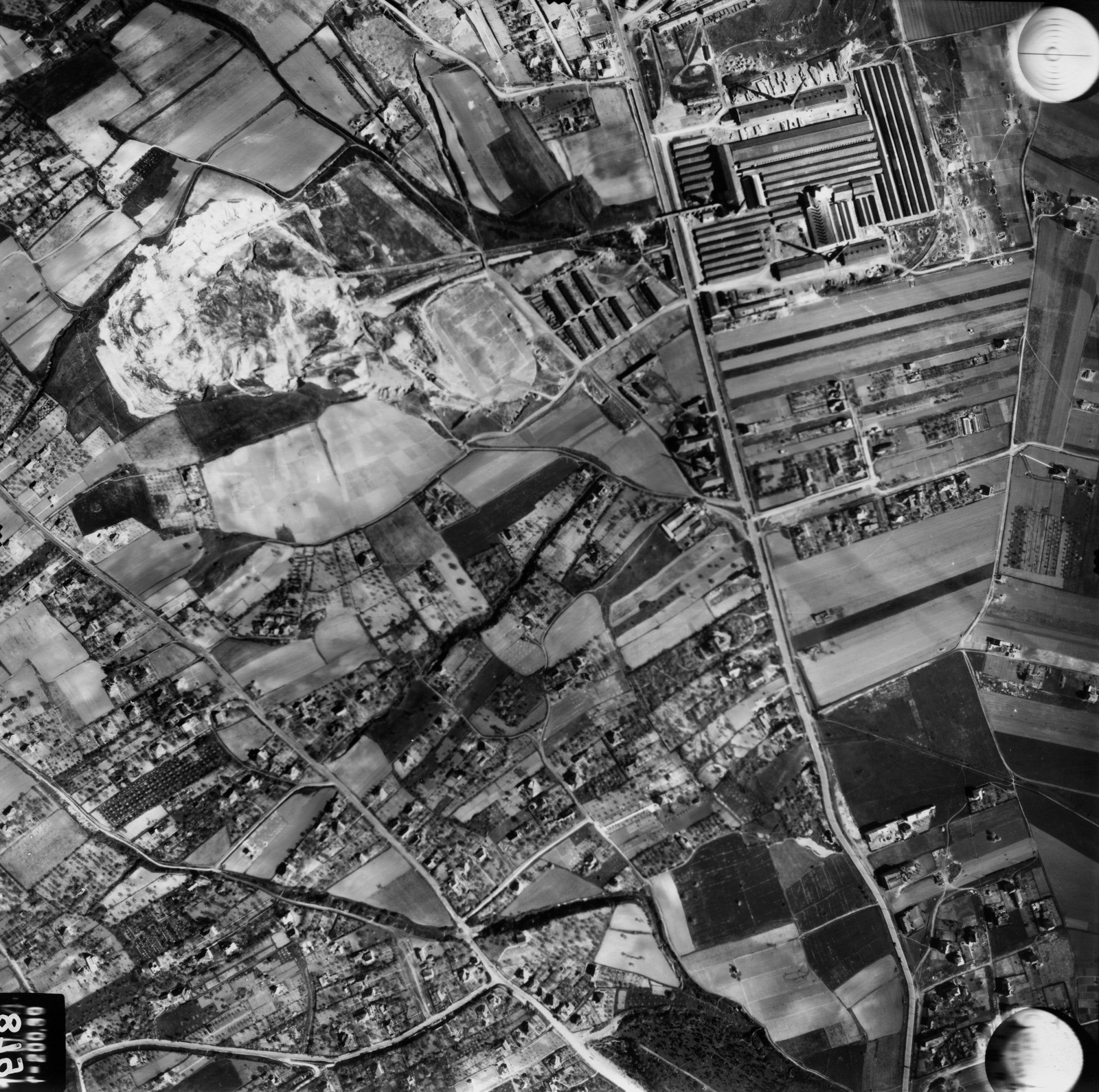 Hungary, Budapest, A felvétel 1944. április 14-én készült., 1944, Magyar Királyi Honvéd Légierő, aerial photo, Fortepan #109076
