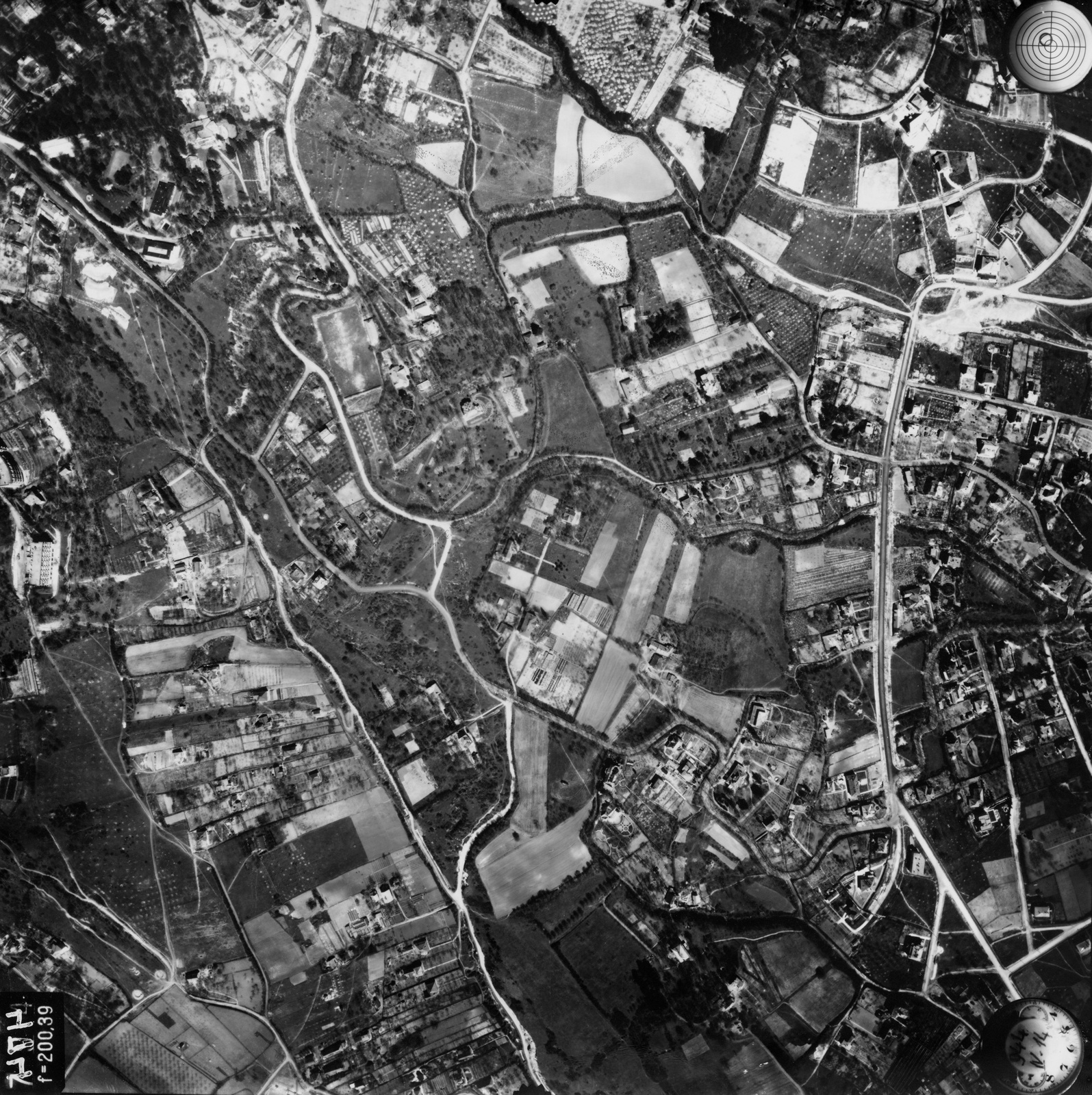 Hungary, Budapest, A felvétel 1944. április 14-én készült., 1944, Magyar Királyi Honvéd Légierő, aerial photo, Fortepan #109134