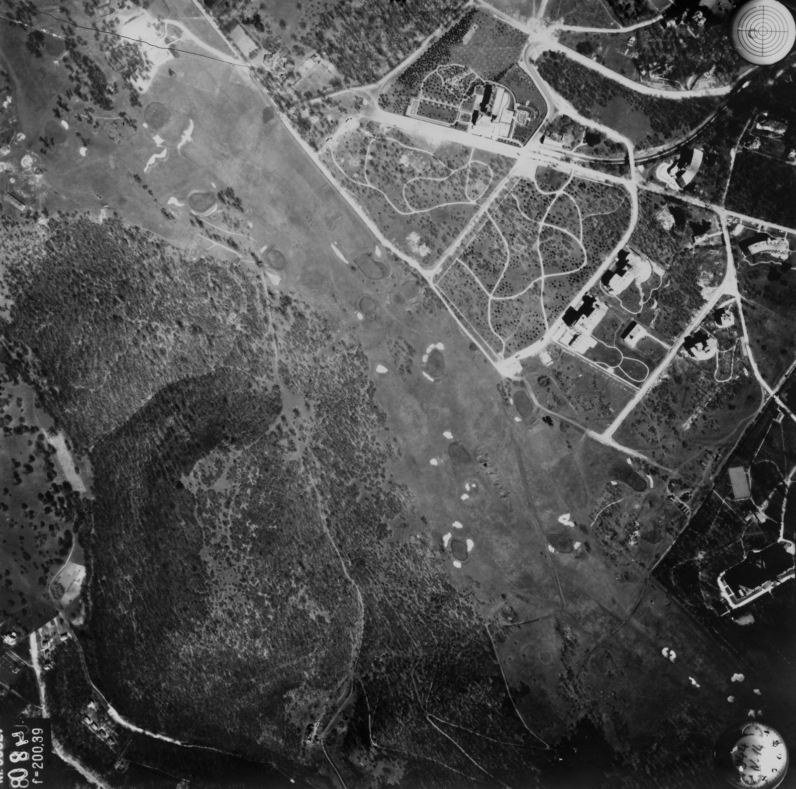 Hungary, Budapest, A felvétel 1944. április 14-én készült., 1944, Magyar Királyi Honvéd Légierő, aerial photo, Fortepan #109137