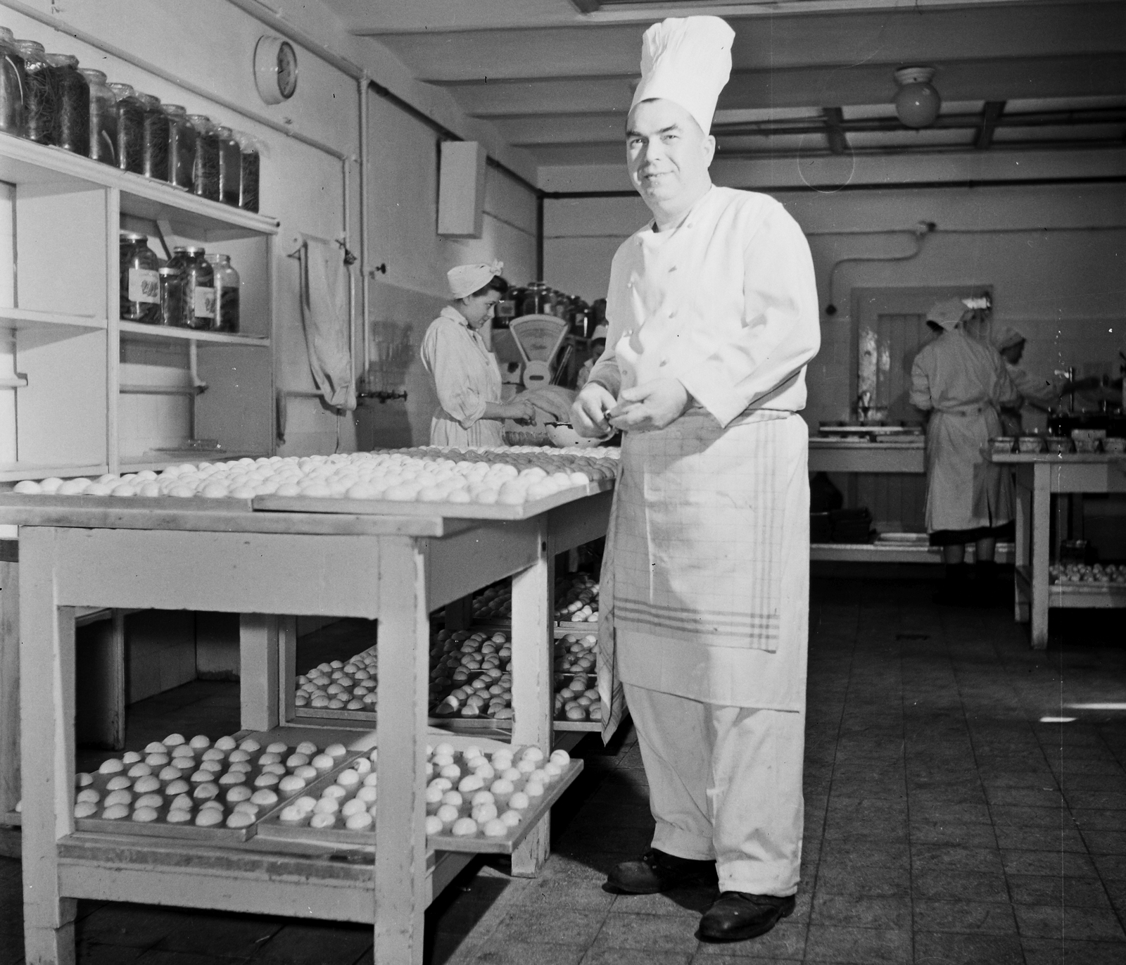 1959, Bauer Sándor, szakács, Fortepan #109441