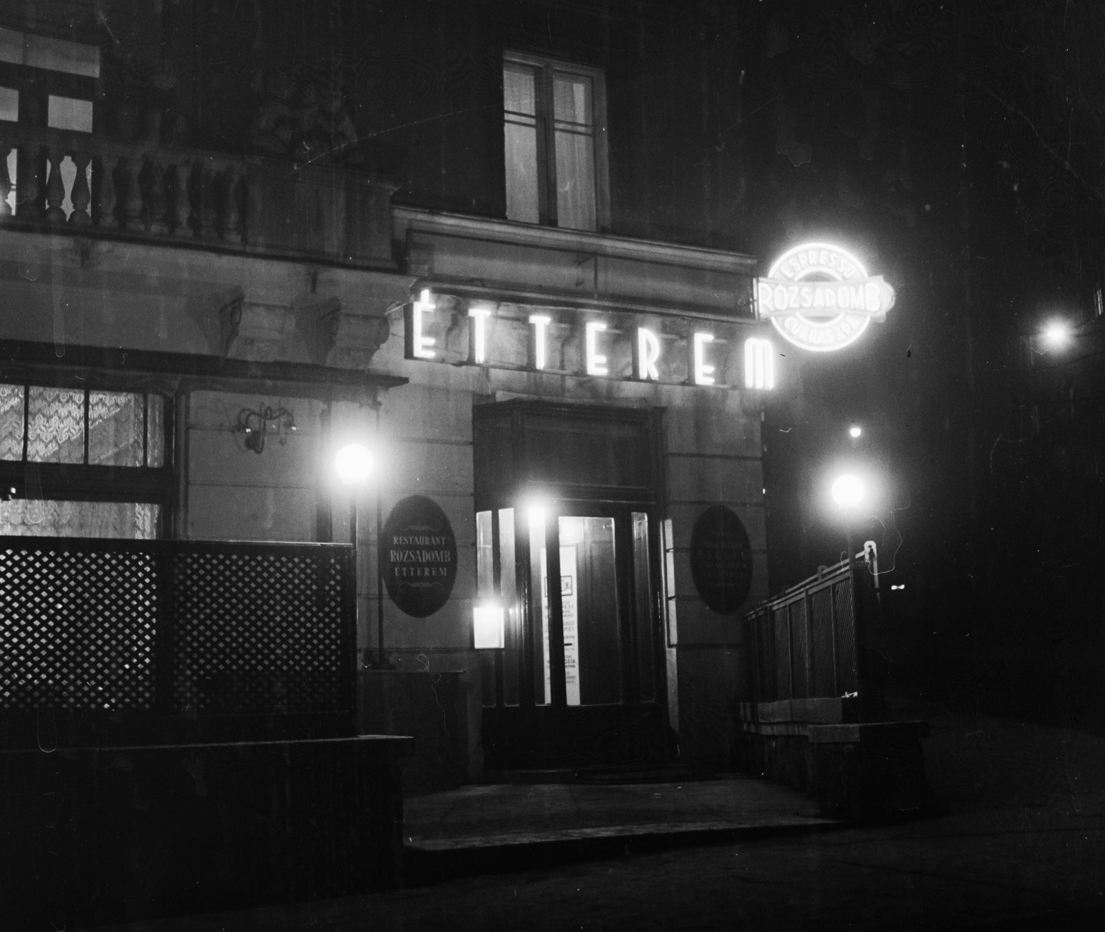 Hungary, Budapest II., Keleti Károly utca - Bimbó út találkozása, Rózsadomb étterem., 1961, Bauer Sándor, Budapest, Fortepan #110040