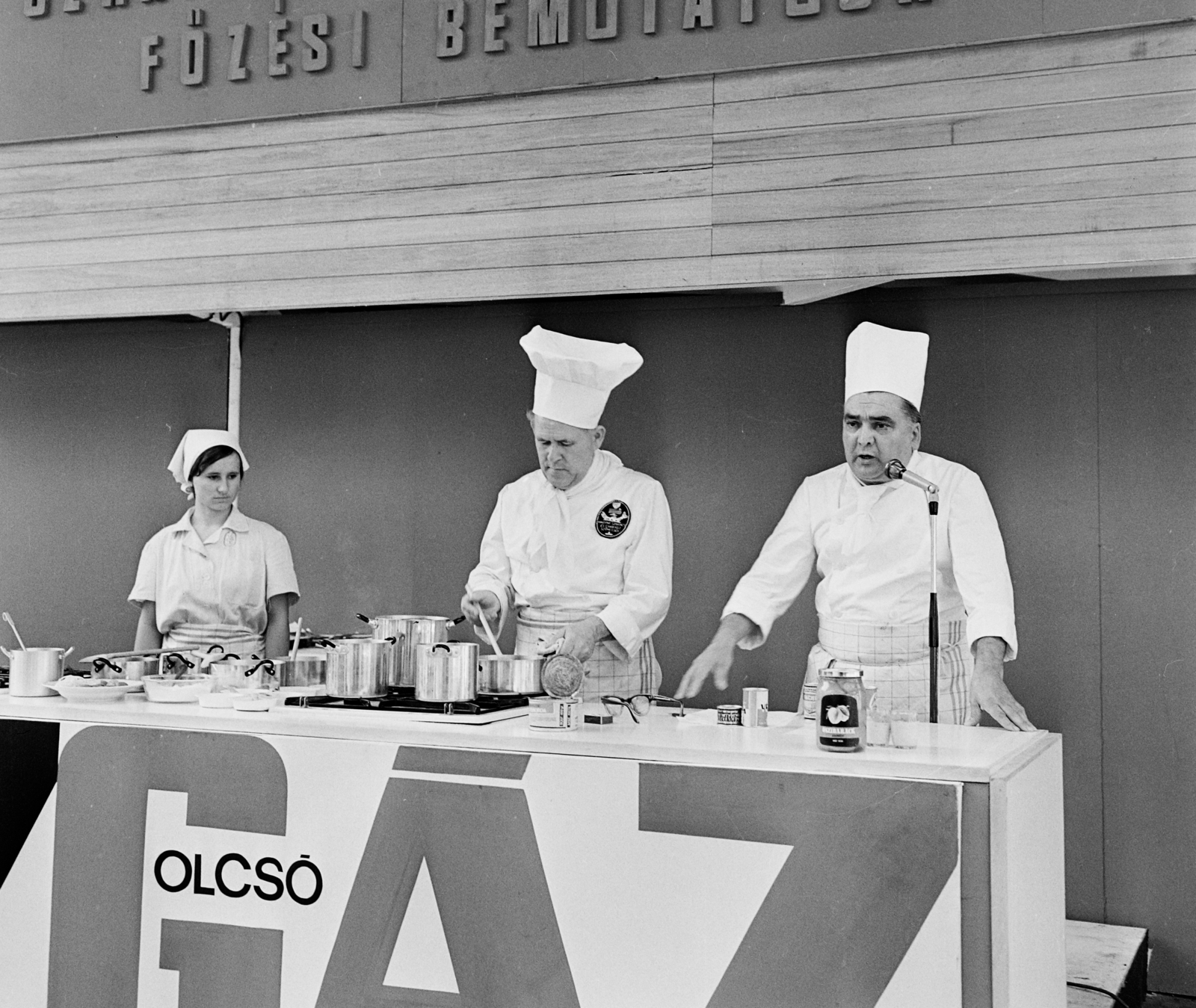 1968, Bauer Sándor, microphone, chef, Fortepan #111621