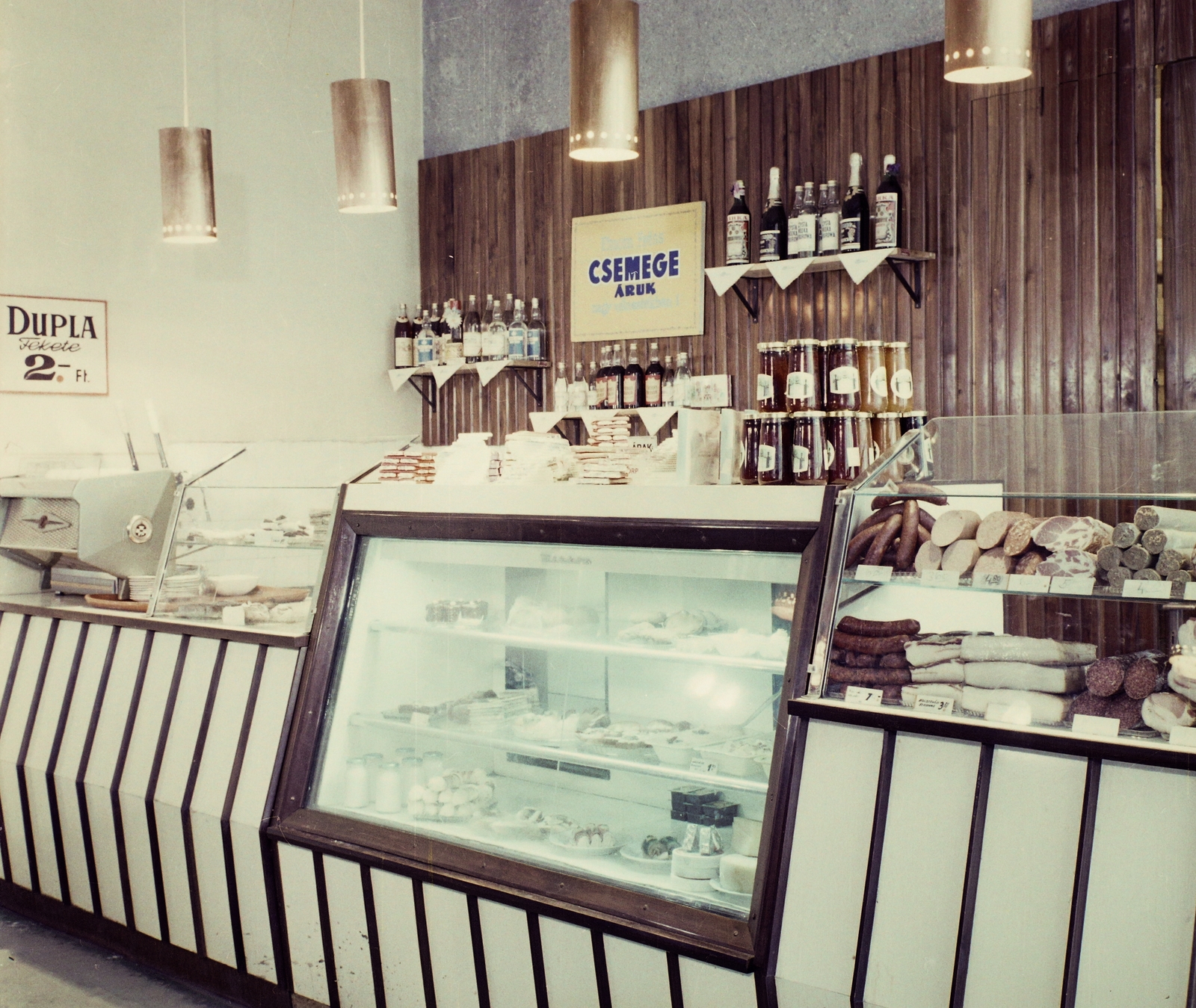 Hungary, 1969, Bauer Sándor, colorful, buffet, deli counter, Fortepan #111854