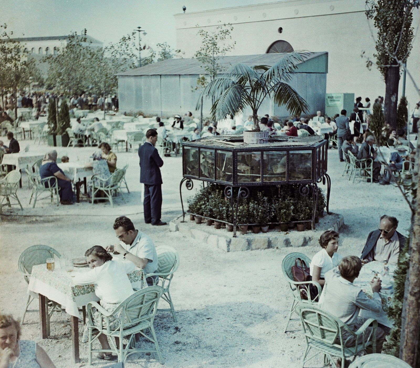 Hungary, Budapest X., Albertirsai úti vásár területe, Országos Mezőgazdasági Kiállítás és Vásár., 1958, Bauer Sándor, colorful, Budapest, Fortepan #112089