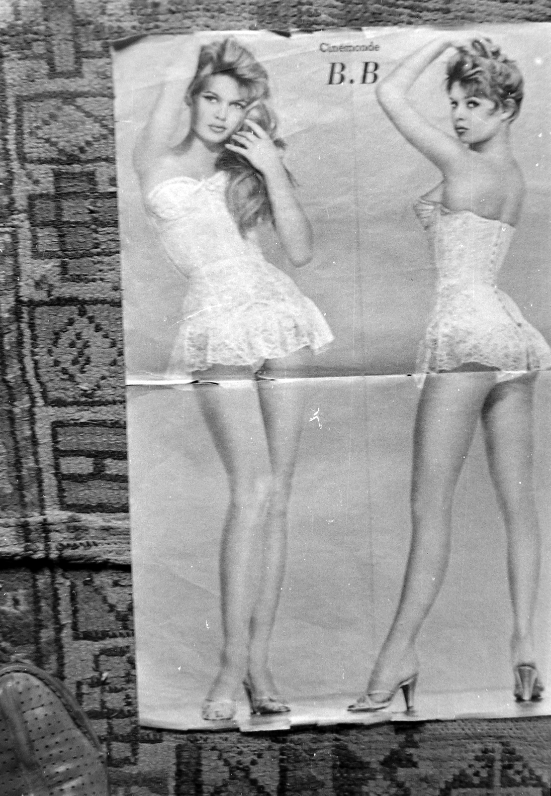 1960, Kurutz Márton, Brigitte Bardot-ábrázolás, Fortepan #11209