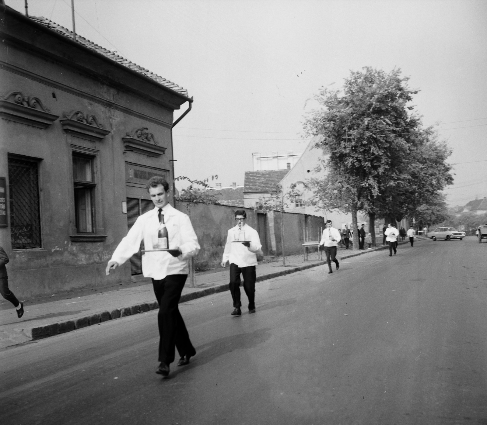 Hungary, Vác, Köztársaság út., 1965, Bauer Sándor, waiter competition, Fortepan #112248