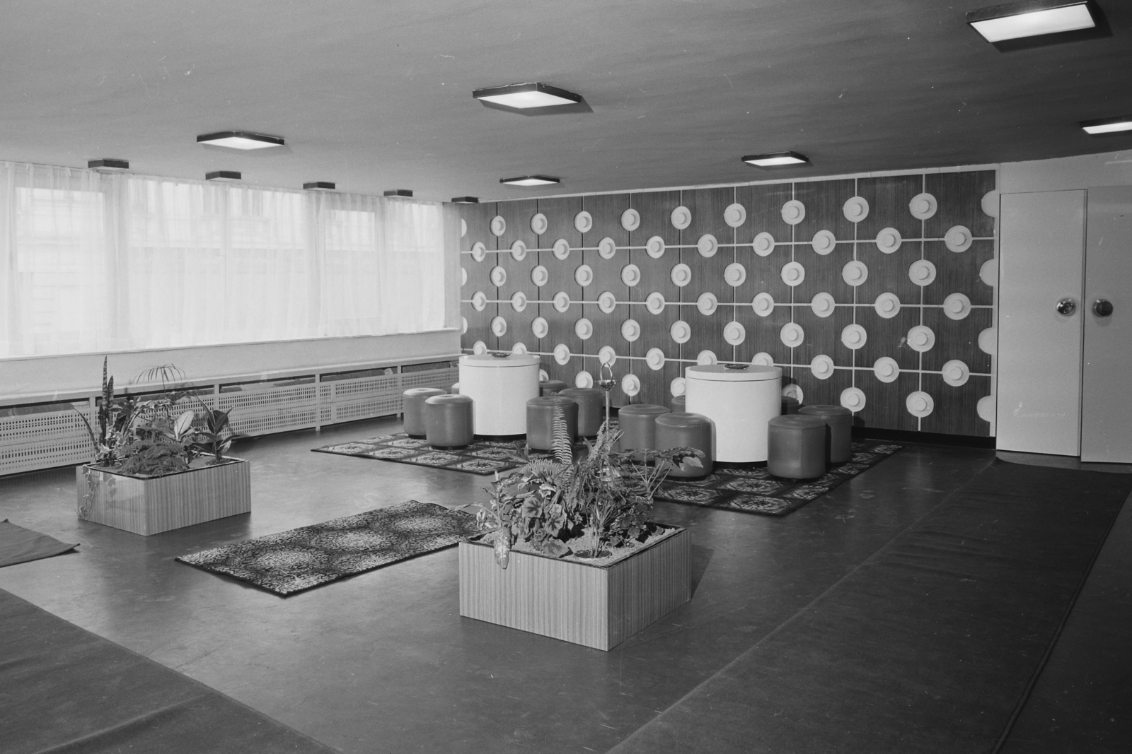 Hungary, Nyíregyháza, Dózsa György út, Szabolcs hotel, társalgó., 1971, Bauer Sándor, Fortepan #112369