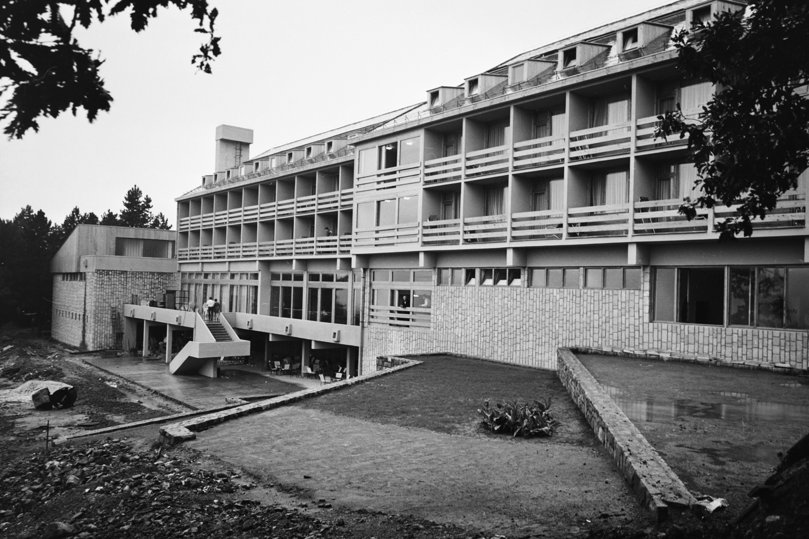 Hungary, Dobogókő, Eötvös sétány 4-6., Hotel Nimród., 1972, Bauer Sándor, Fortepan #112563