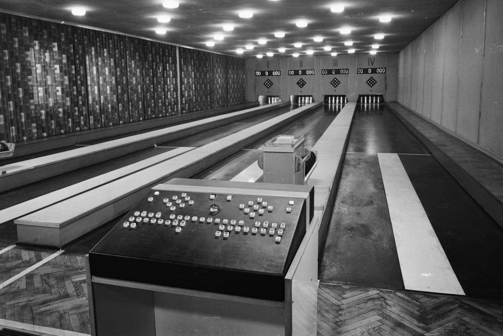 1972, Bauer Sándor, bowling, bowling alley, Fortepan #112596