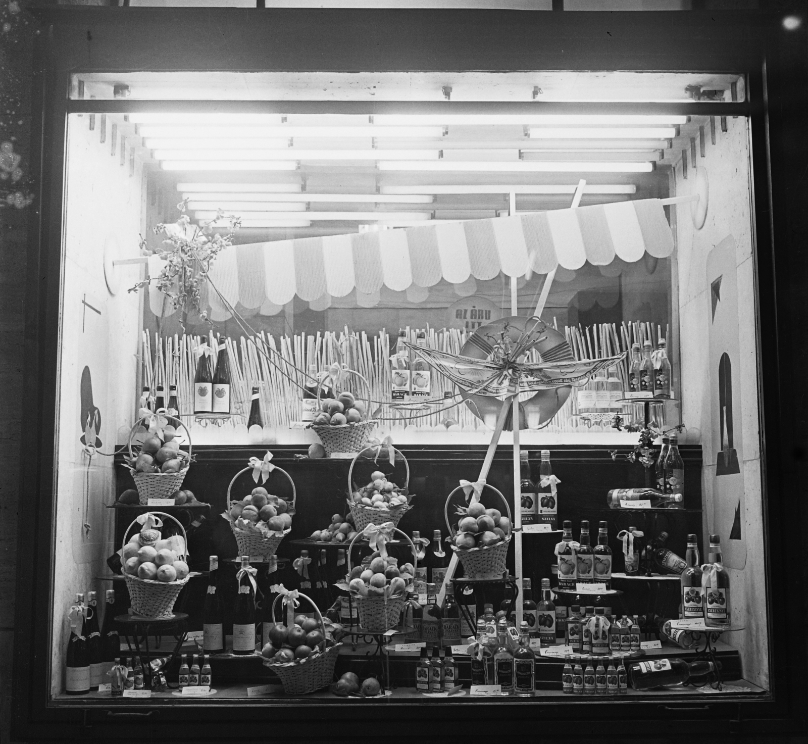 Hungary, 1968, Bauer Sándor, Show window, Fortepan #112703