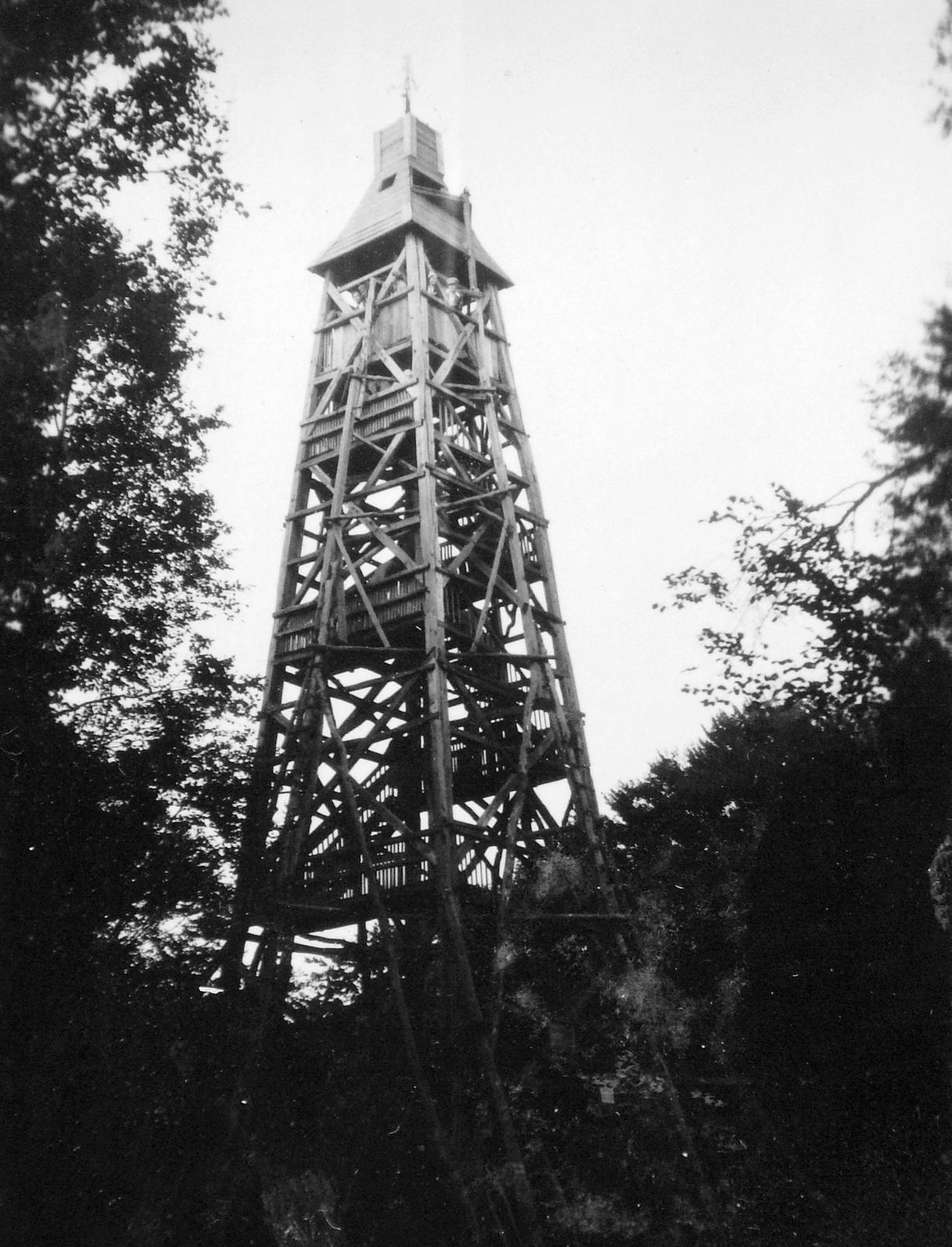 Hungary, Kékestető, Dr. Vass József kilátótorony., 1934, Gyöngyi, lookout, Fortepan #11317