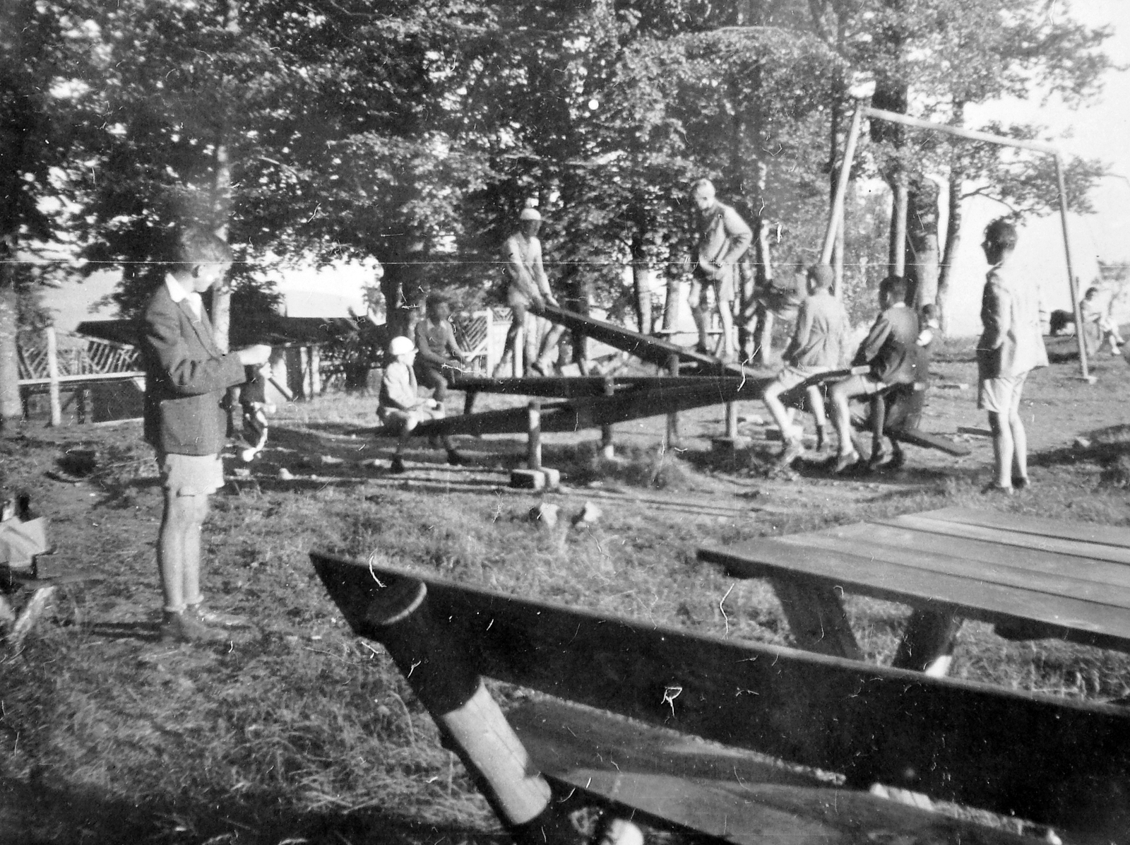 1938, Fortepan, seesaw, Fortepan #11324