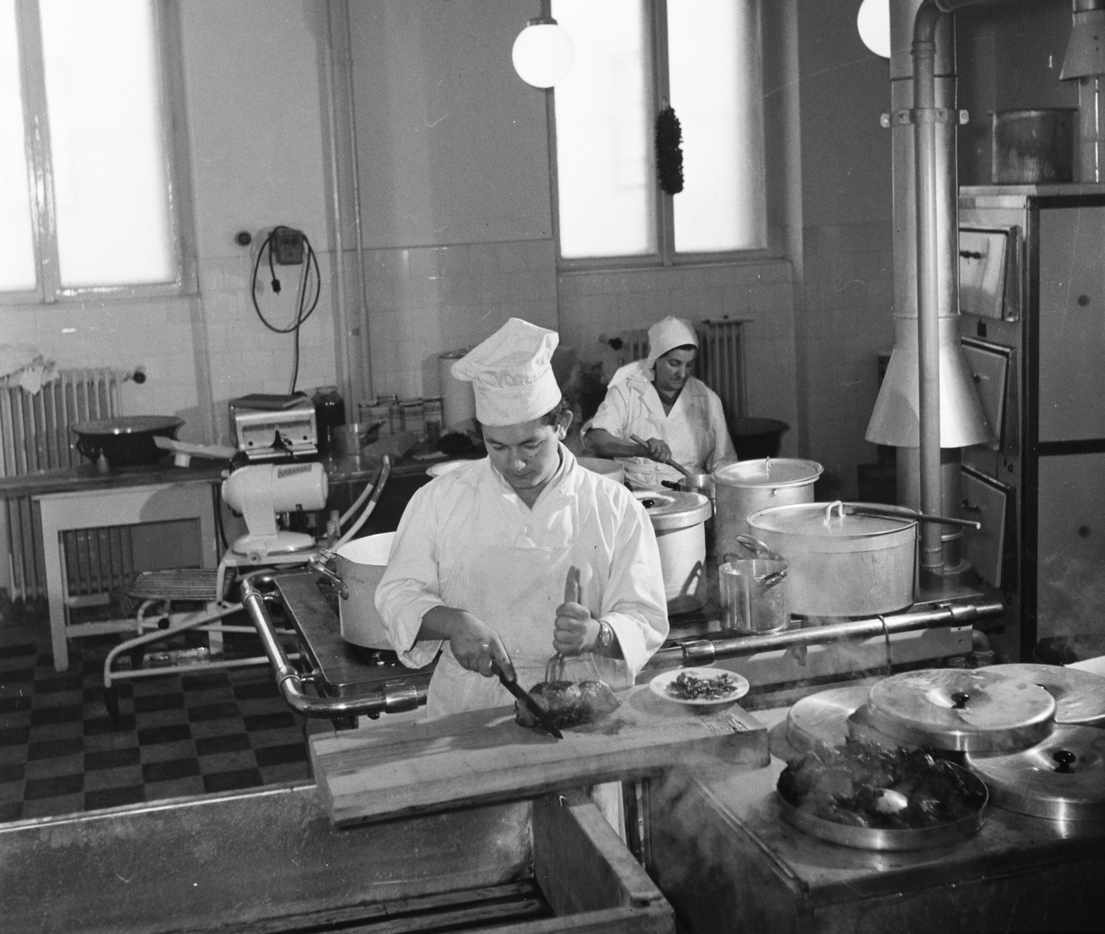 Hungary, Dunaújváros, Táncsics Mihály utca 3/a, Bisztró étterem., 1961, Bauer Sándor, Fortepan #113376