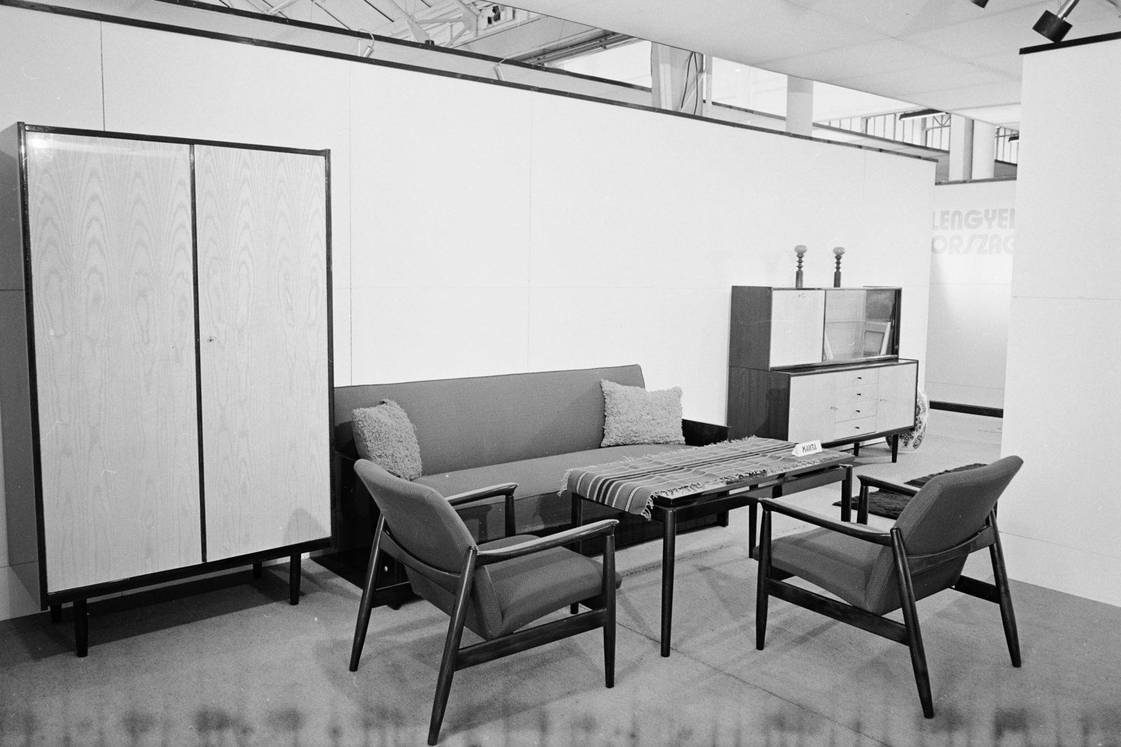 Hungary, Budapest XIV., Otthon '74 bútorkiállítás a BNV pavilonjában., 1973, Bauer Sándor, furniture, international fair, Budapest, Fortepan #113732