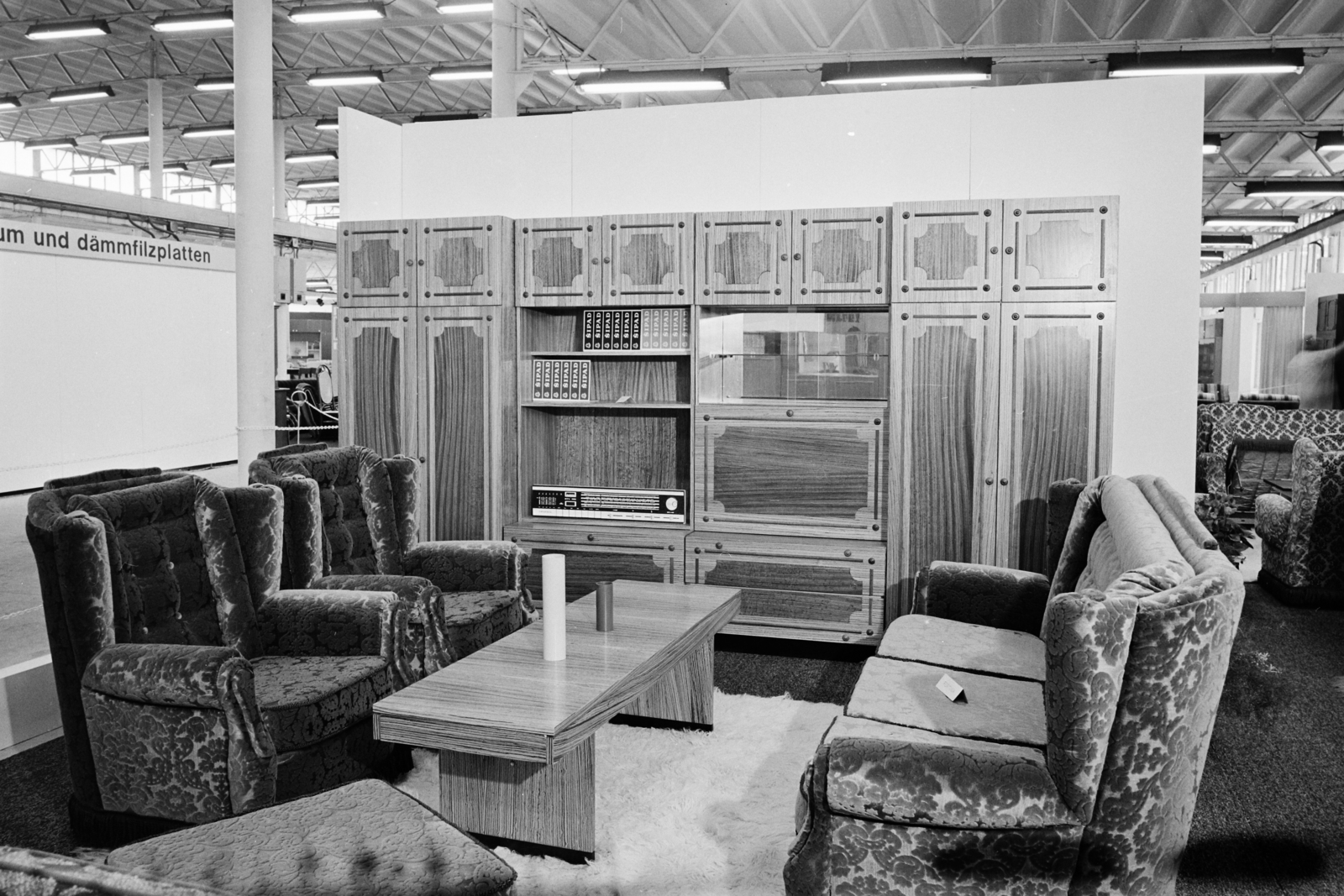 Hungary, Budapest XIV., Otthon '74 bútorkiállítás a BNV pavilonjában., 1973, Bauer Sándor, furniture, international fair, Budapest, Fortepan #113738