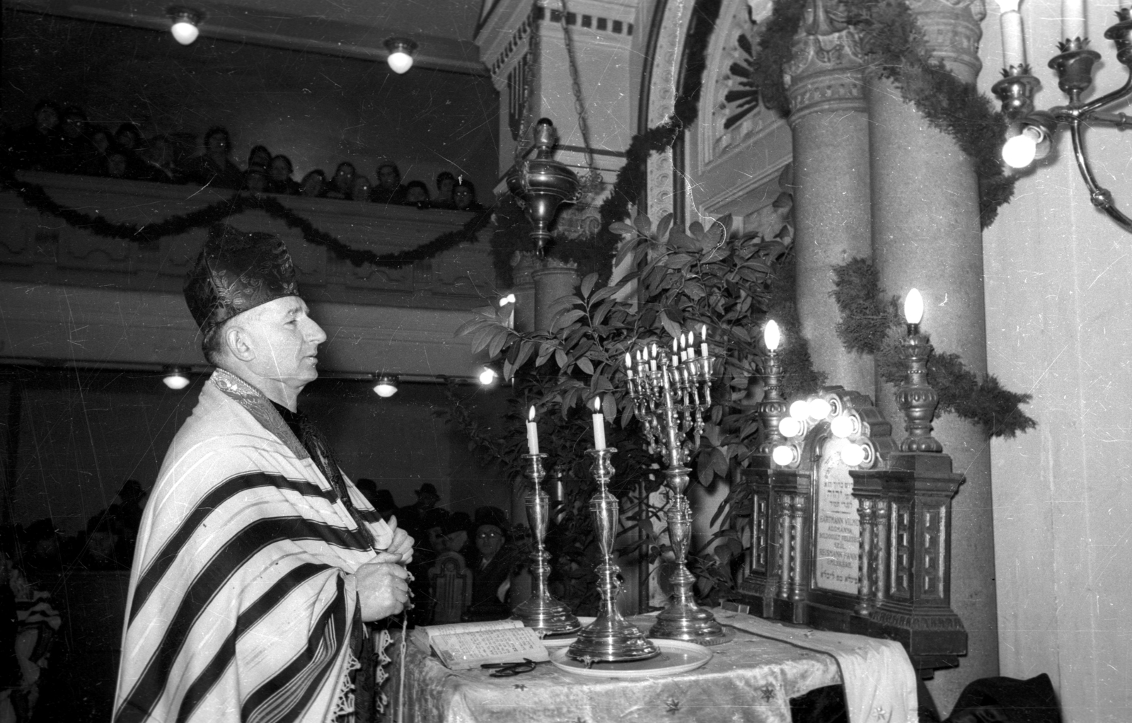 Hungary, Budapest XIII., Hegedűs Gyula utca 3., zsinagóga., 1960, Bauer Sándor, synagogue, judaism, Budapest, Fortepan #114170