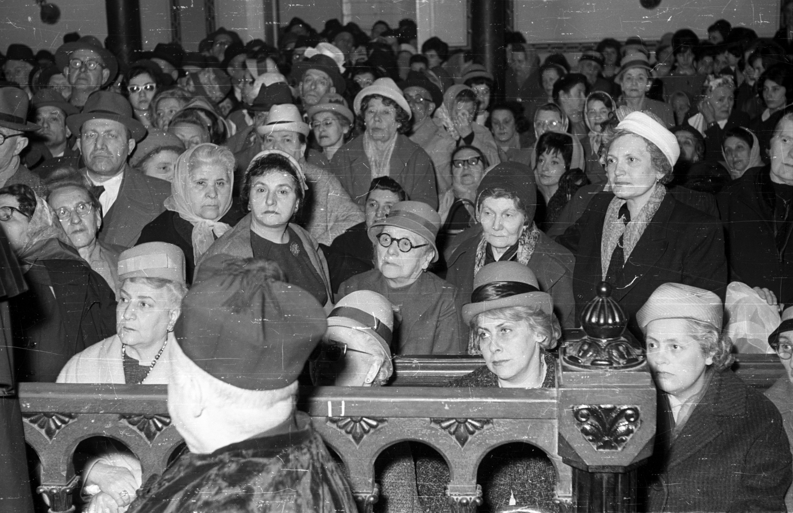 Hungary, Budapest VIII., József körút 27., az Országos Rabbiképző Intézet zsinagógája., 1964, Bauer Sándor, synagogue, judaism, Budapest, Fortepan #114202