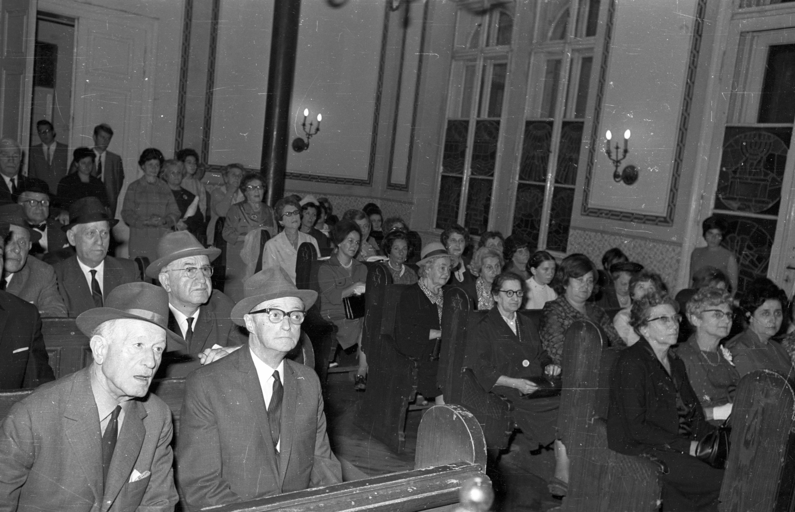 Hungary, Budapest VIII., József körút 27., az Országos Rabbiképző Intézet zsinagógája., 1969, Bauer Sándor, judaism, Budapest, Fortepan #114225