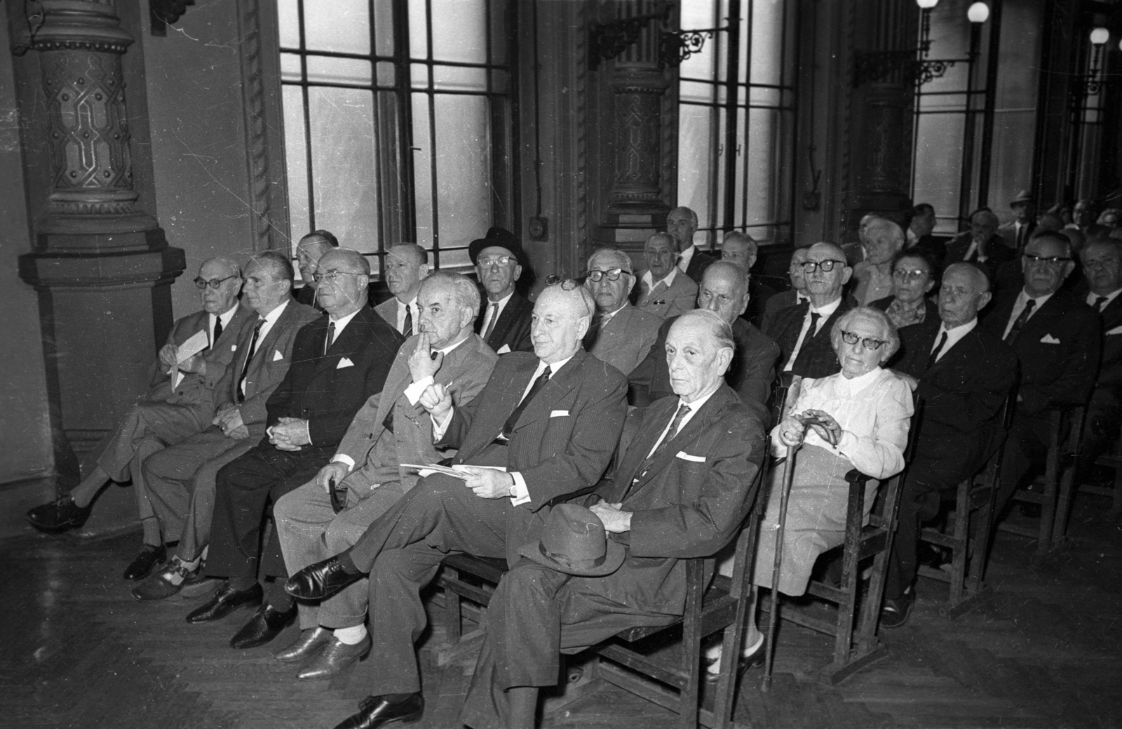 Hungary, Budapest VII., Síp utca 12., a Magyarországi Zsidó Hitközségek Szövetsége székházának díszterme., 1968, Bauer Sándor, Budapest, Fortepan #114257