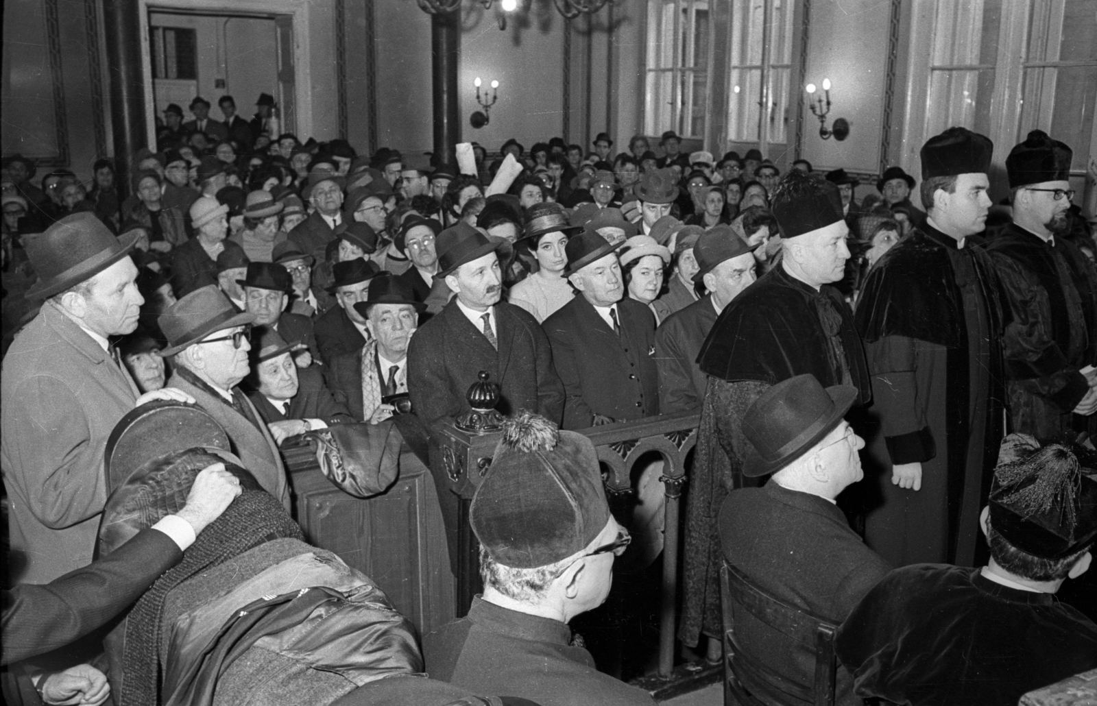 Magyarország, Budapest VIII., József körút 27., az Országos Rabbiképző Intézet zsinagógája., 1967, Bauer Sándor, vallás, zsidóság, Budapest, Fortepan #114279