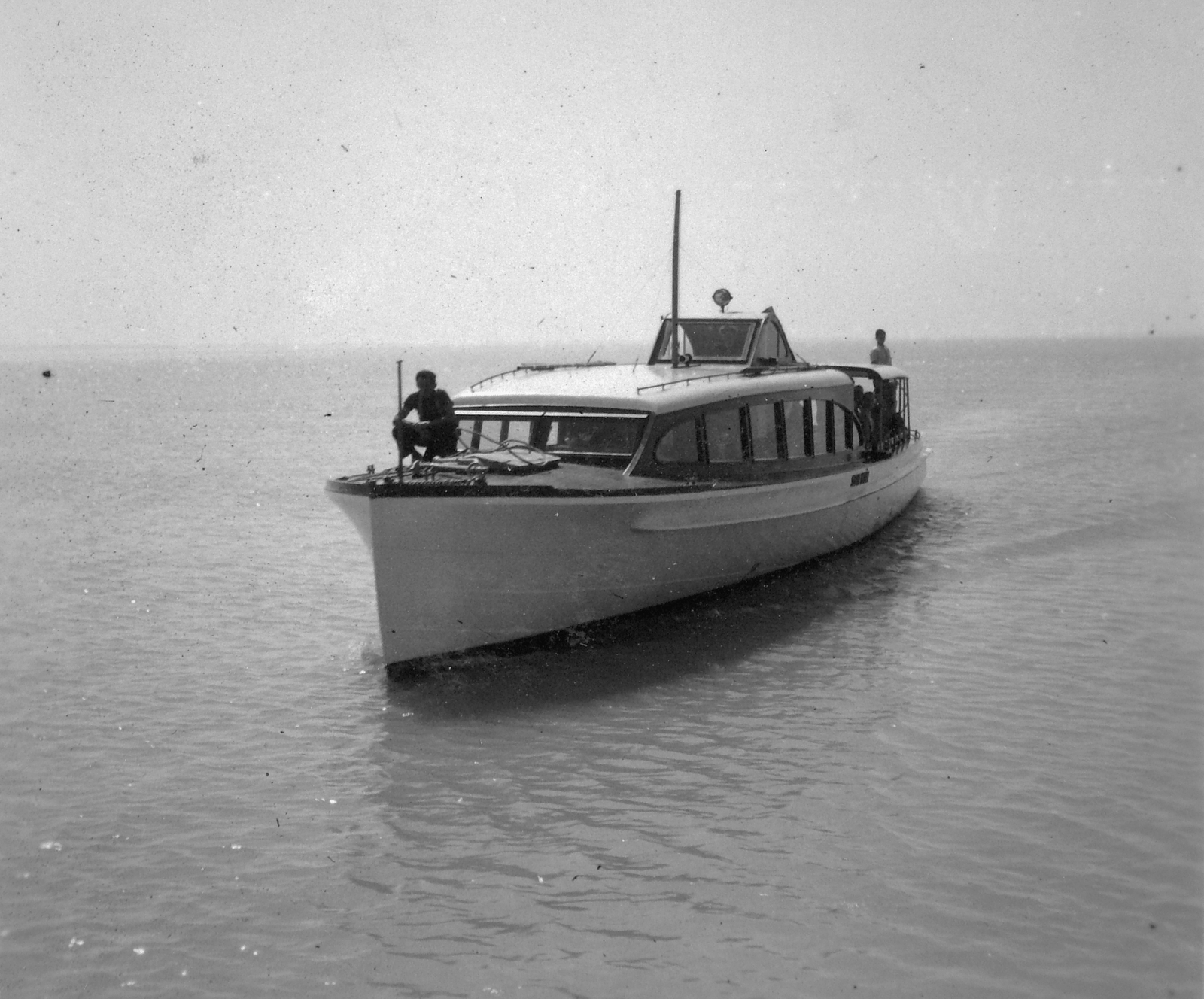 Hungary,Lake Balaton, Szent Miklós (Tátika) vízibusz a Balatonon., 1940, Gyöngyi, water bus, Fortepan #11437