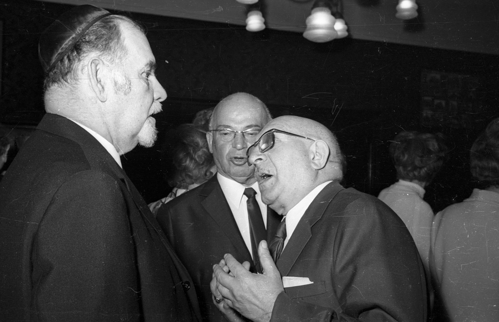 1963, Bauer Sándor, judaism, talks, Fortepan #114411