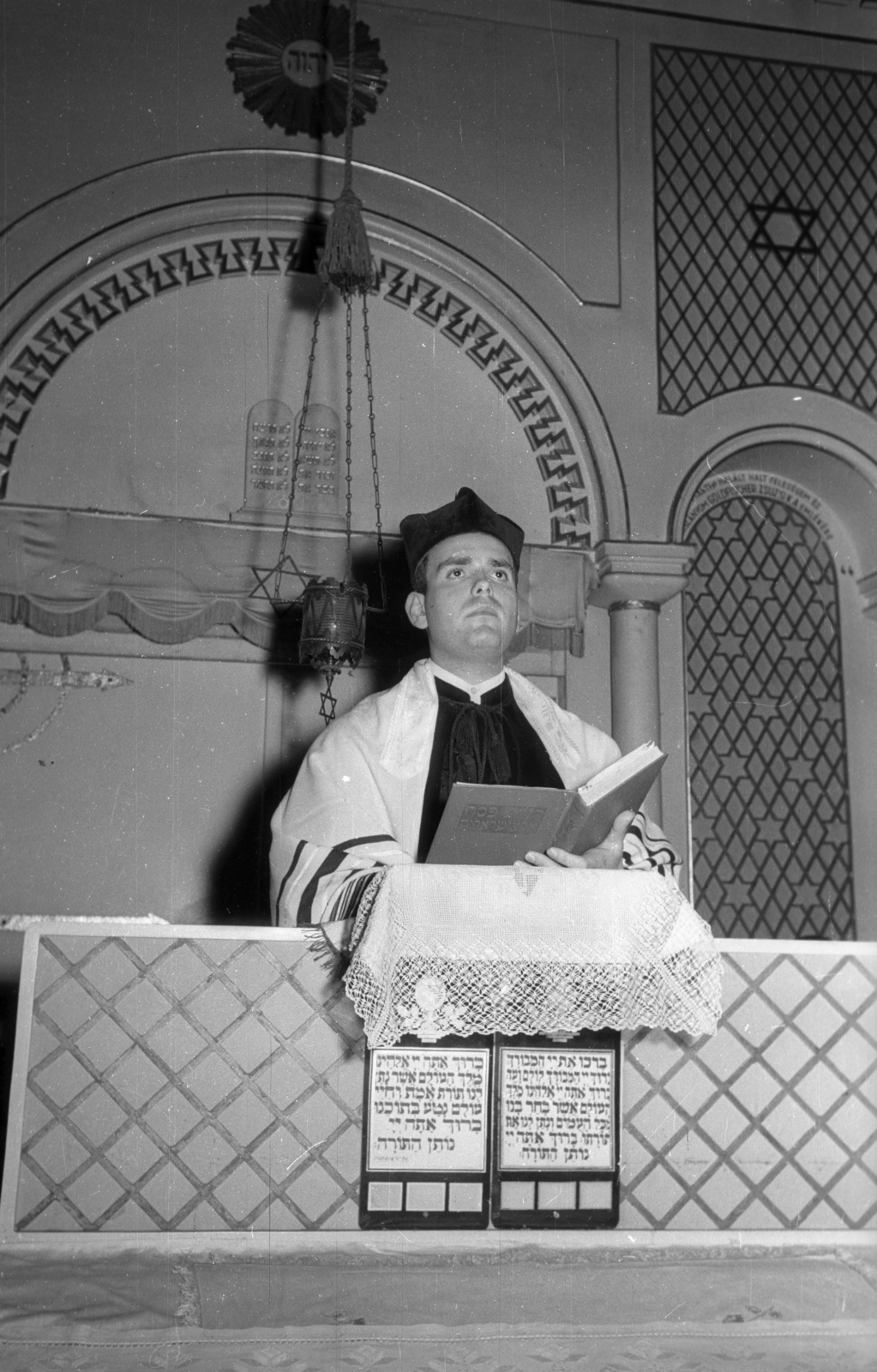 Hungary, Budapest IV., Berzeviczy Gergely utca 8., zsinagóga., 1964, Bauer Sándor, synagogue, judaism, Budapest, Fortepan #114434