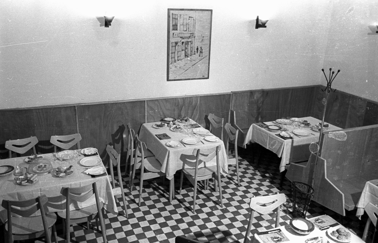 Magyarország, Budapest IX., Üllői út 45., Söröző a Két Medvéhez., 1965, Bauer Sándor, Budapest, étkező, Fortepan #114454