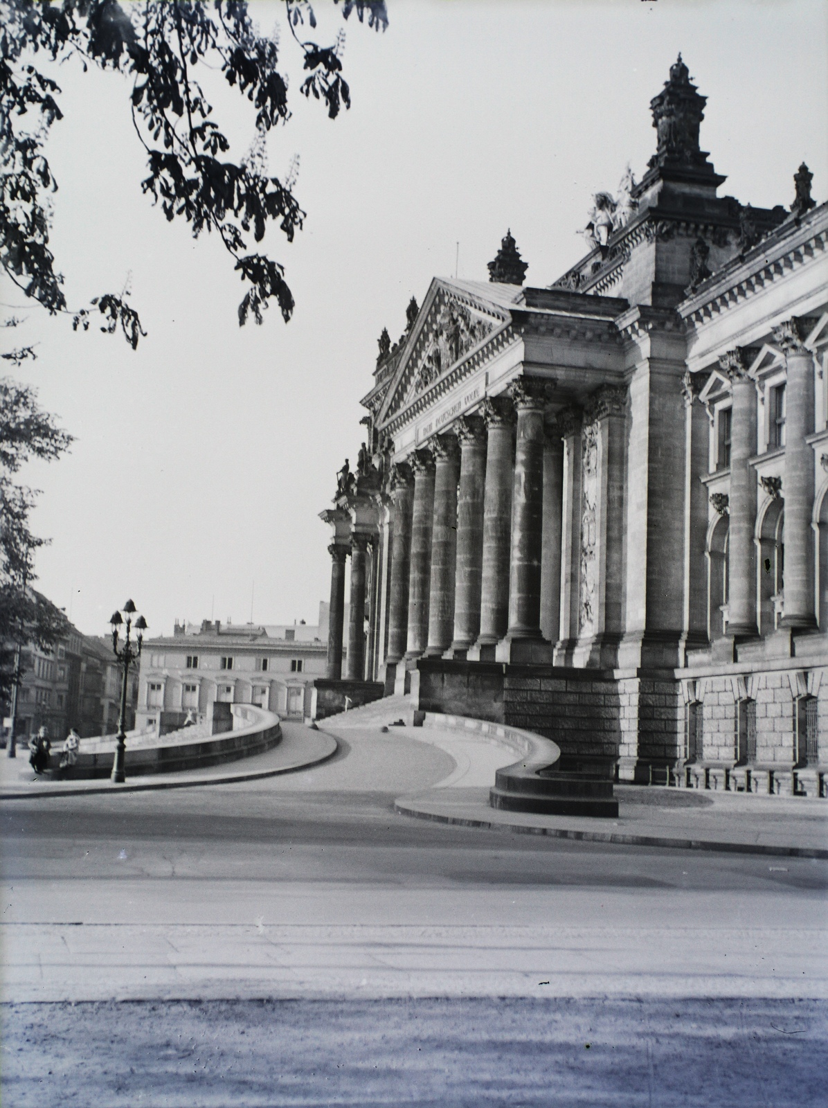 Germany, Berlin, Reichstag a Scheidemannstrasse (Sommerstrasse) felől., 1938, Buzinkay Géza, Fortepan #114532