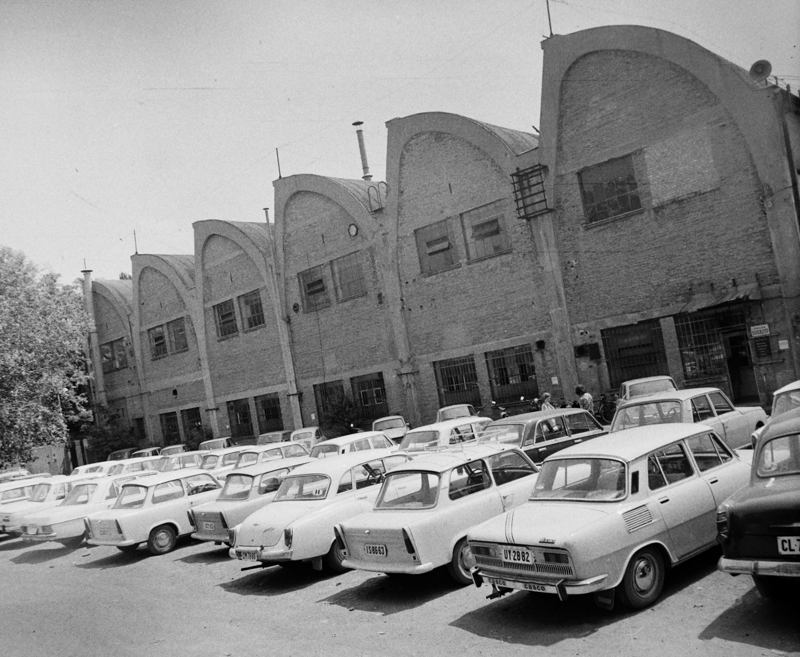 Hungary, Szigetszentmiklós, Csepel Autógyár., 1977, Csepel Autógyár/Békés György, number plate, car park, Fortepan #114695