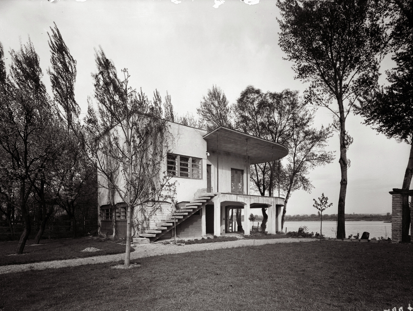 Hungary, Budakalász, Lupa-sziget, Kozma Lajos által tervezett nyaraló., 1941, Fortepan, holiday house, Fortepan #114751