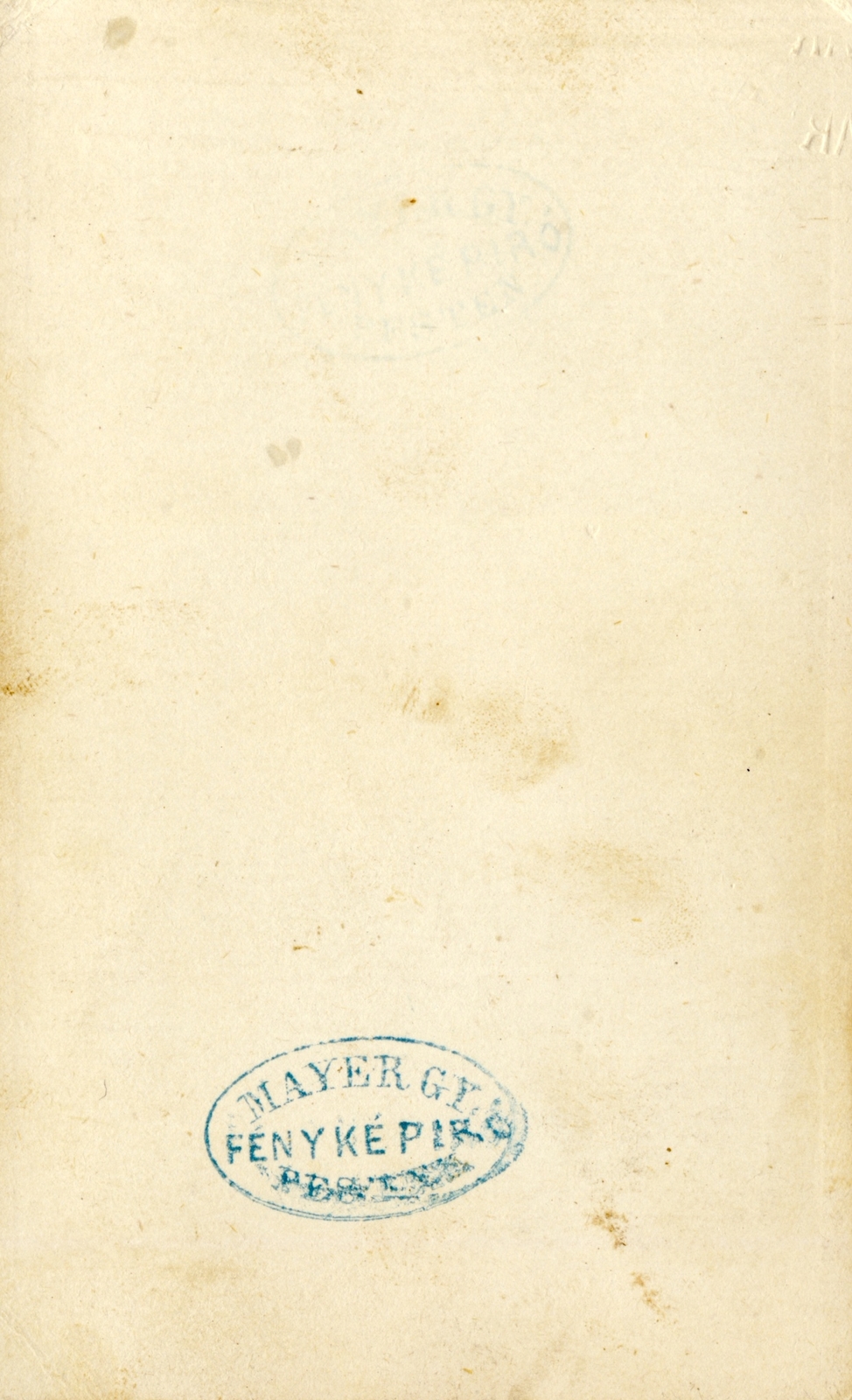 Magyarország, Budapest, Mayer György fényképíró., 1909, Fortepan, műterem, fényképész, hátlap, Fortepan #114777