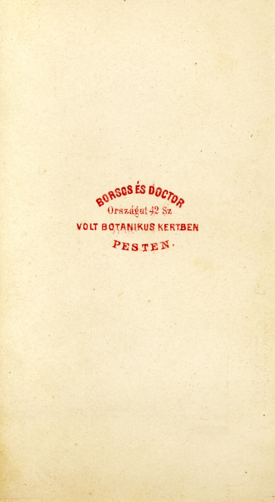 Magyarország, Budapest V., Károly körút (Országút 42)., Borsos József és Doctor Albert fényképészek., 1909, Fortepan, műterem, fényképész, hátlap, Budapest, Fortepan #114791