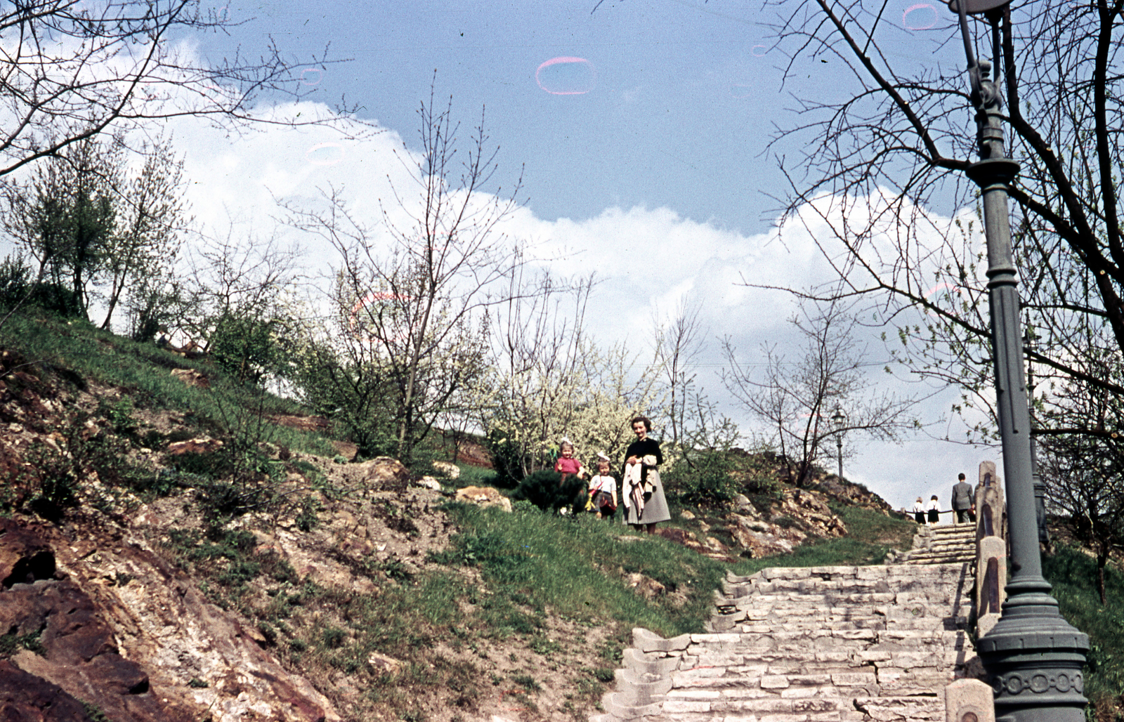 Magyarország, Gellérthegy, Budapest XI., ekkor névtelen, ma Szabó Dezső sétány., 1960, Móra András, színes, Budapest, Fortepan #114982