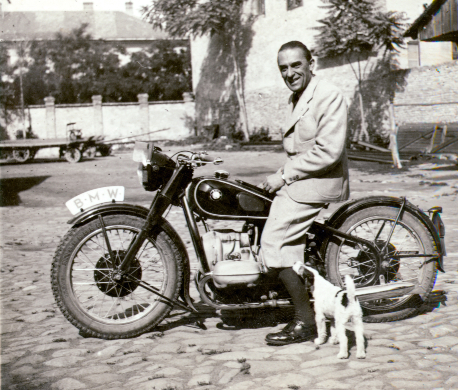 1939, Kelemen Zsuzsa, motorcycle, BMW-brand, Fortepan #115122