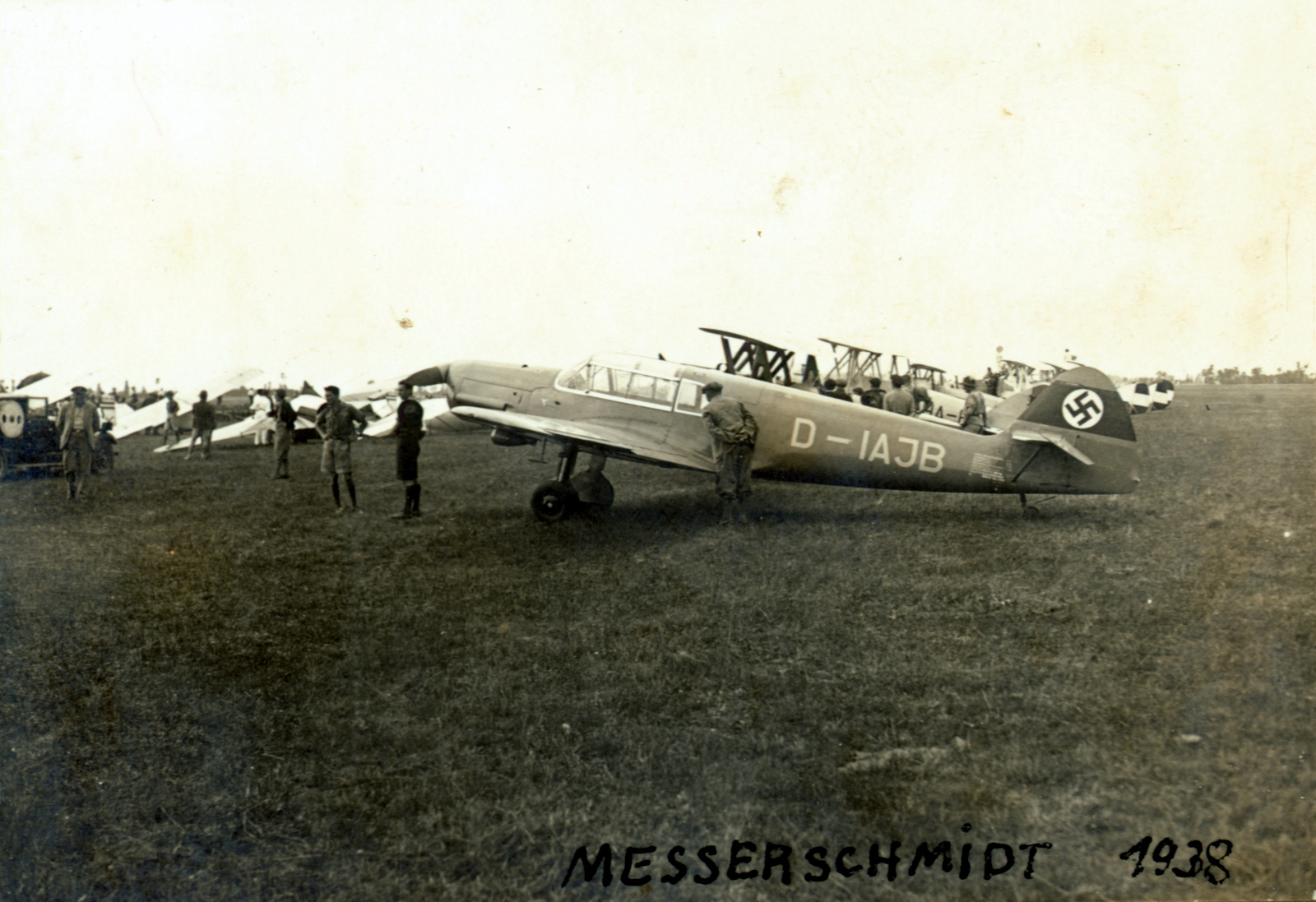 1938, Kelemen Zsuzsa, német gyártmány, repülőgép, Messerschmitt-márka, Messerschmitt Bf-108 Taifun, Fortepan #115144