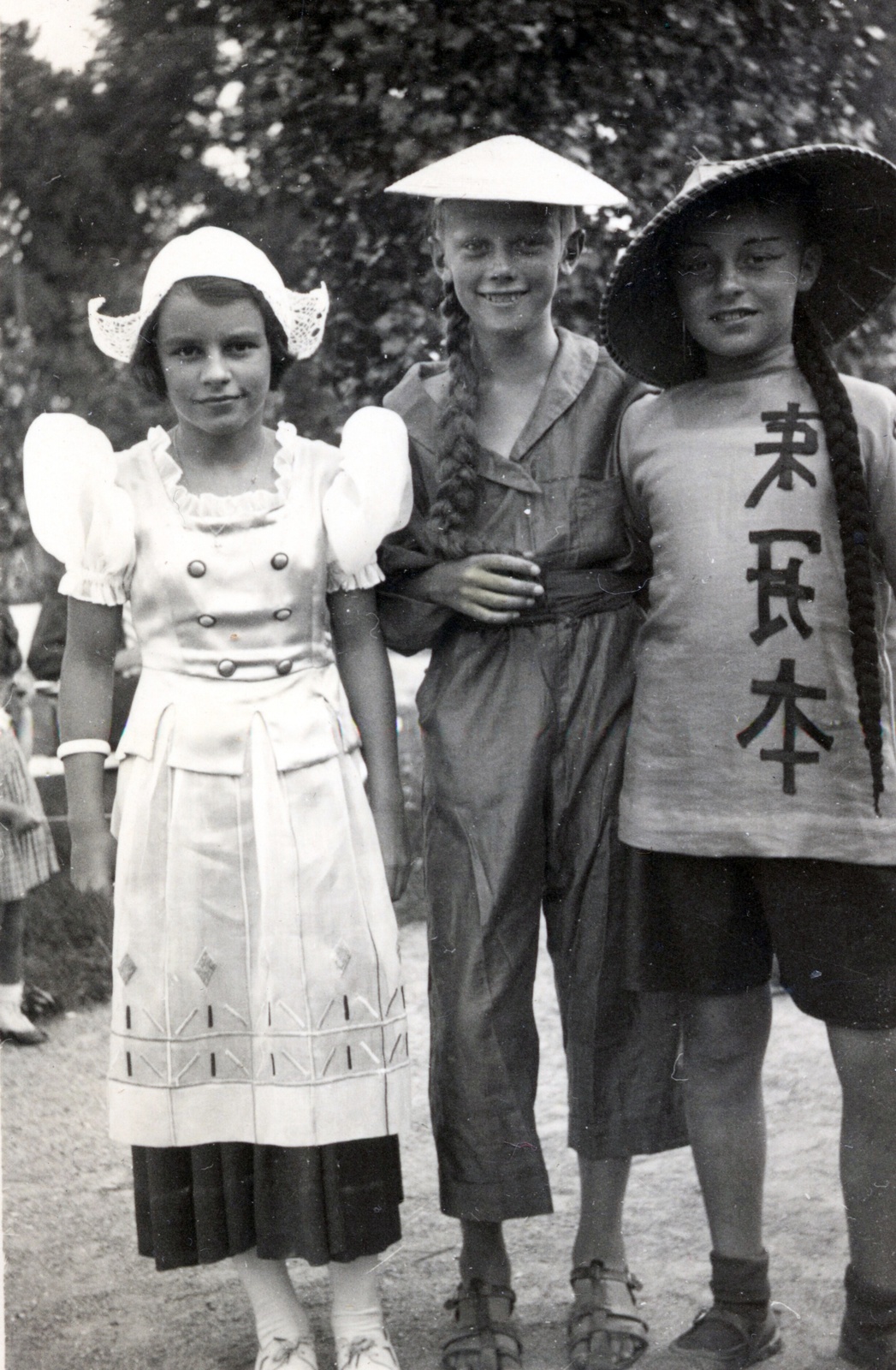 1939, Martinez Judit, costume, Chinese characters, Fortepan #115337