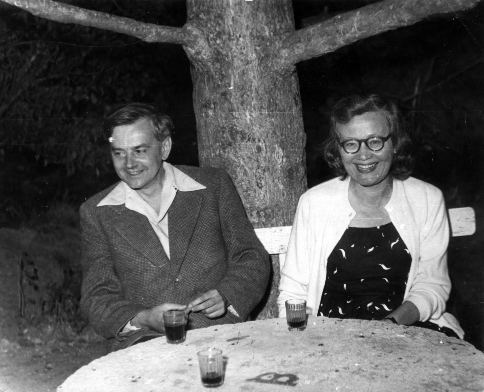 Hungary, Weöres Sándor - Károlyi Amy költő házaspár., 1965, Németh László Társaság, celebrity, Fortepan #115402