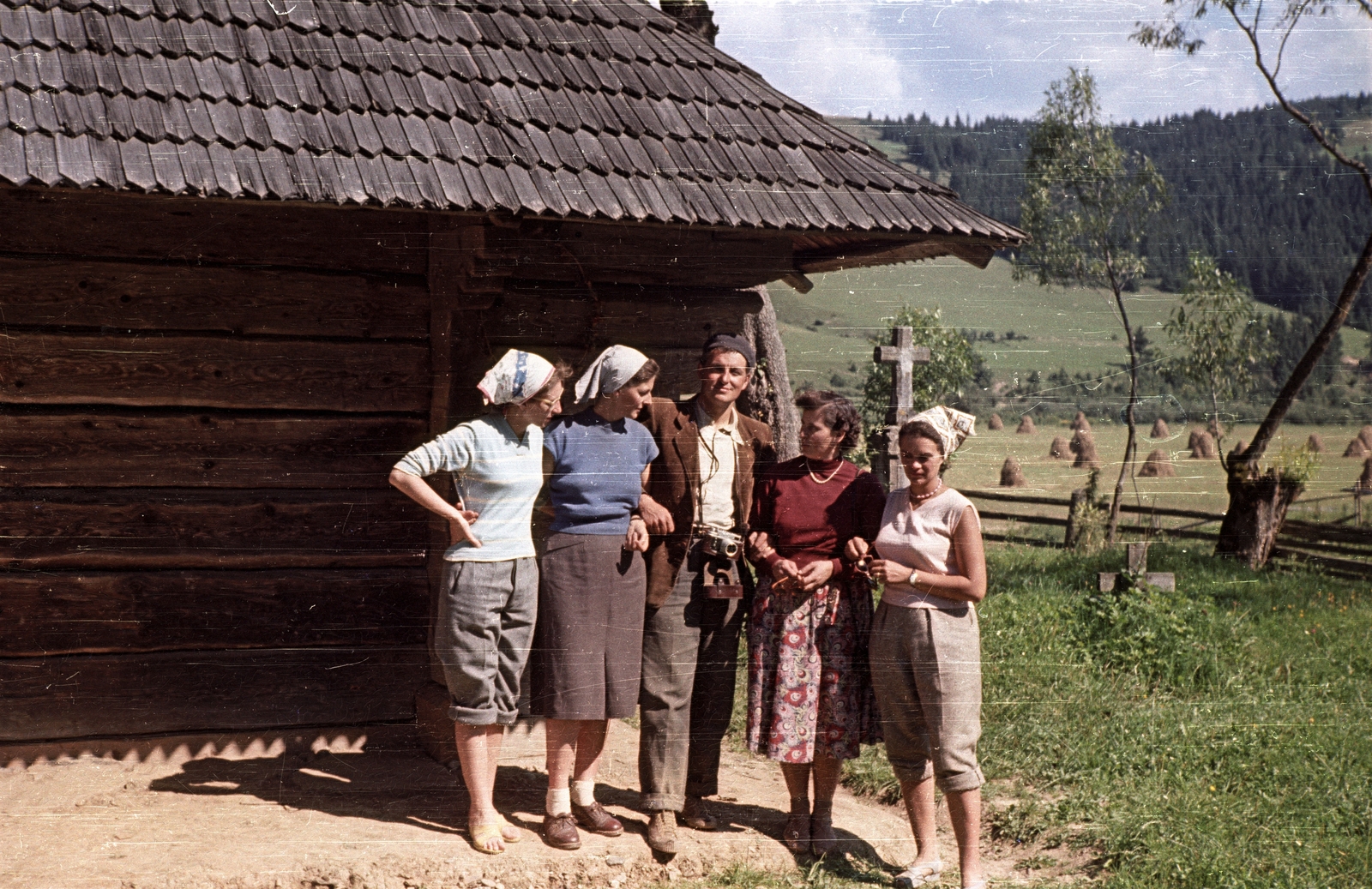 1958, Répay András, Soviet Union, colorful, tableau, cross, Fortepan #115531