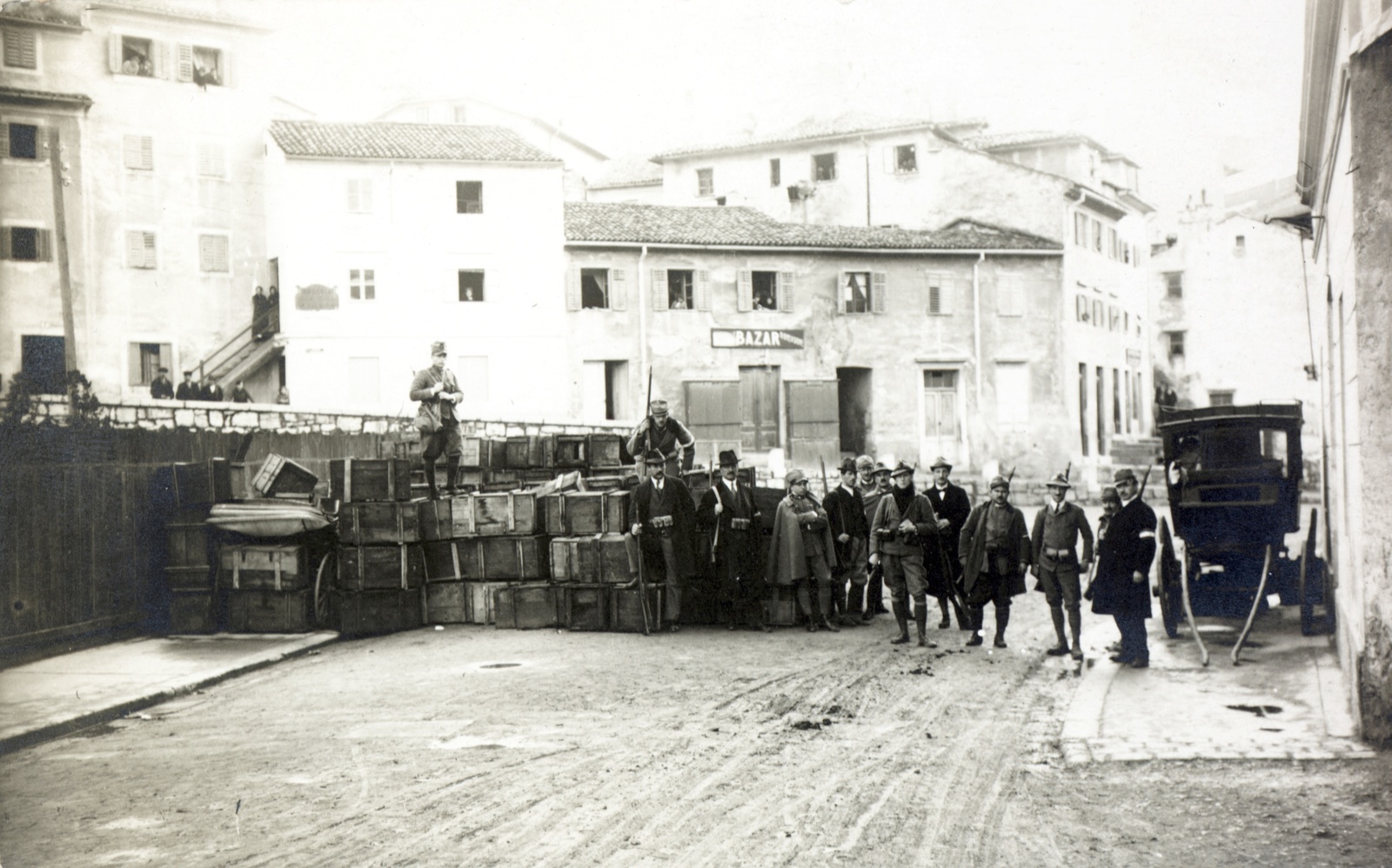Croatia, Rijeka, Kalafati (ekkor Vicolo dei Calafati) városrész., 1919, Schmal Alexandra, First World War, Fortepan #115572