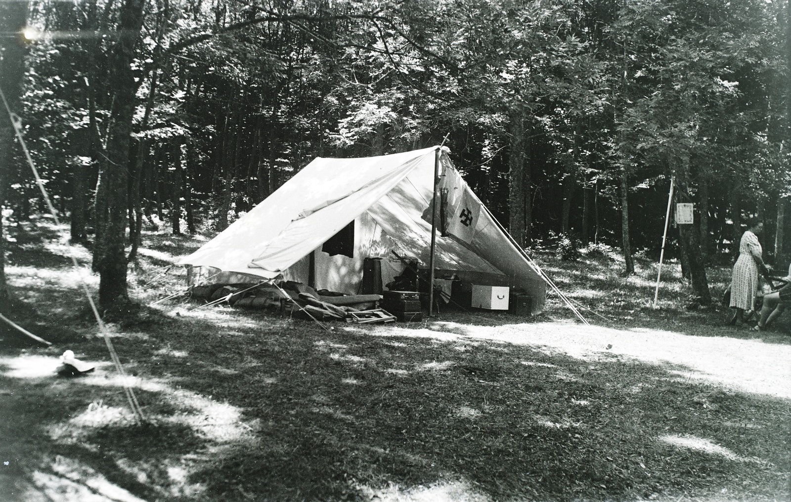 1939, Széman György, tent, camp, Fortepan #115699