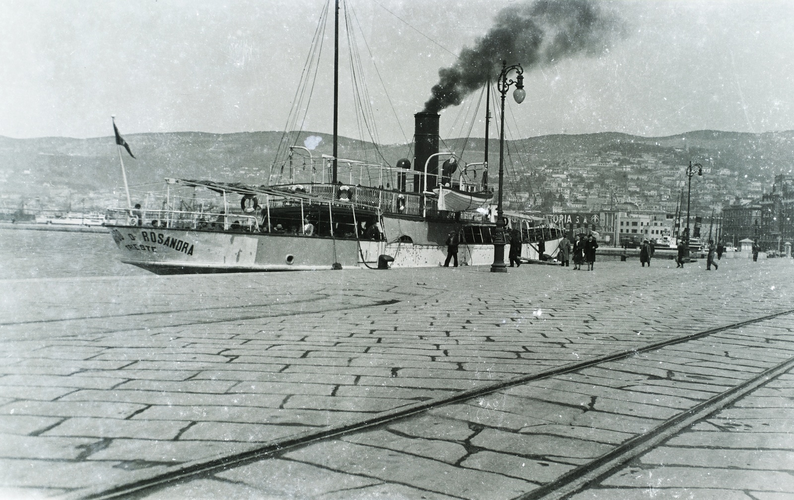 Italy, Trieste, kikötő., 1937, Széman György, Fortepan #115739