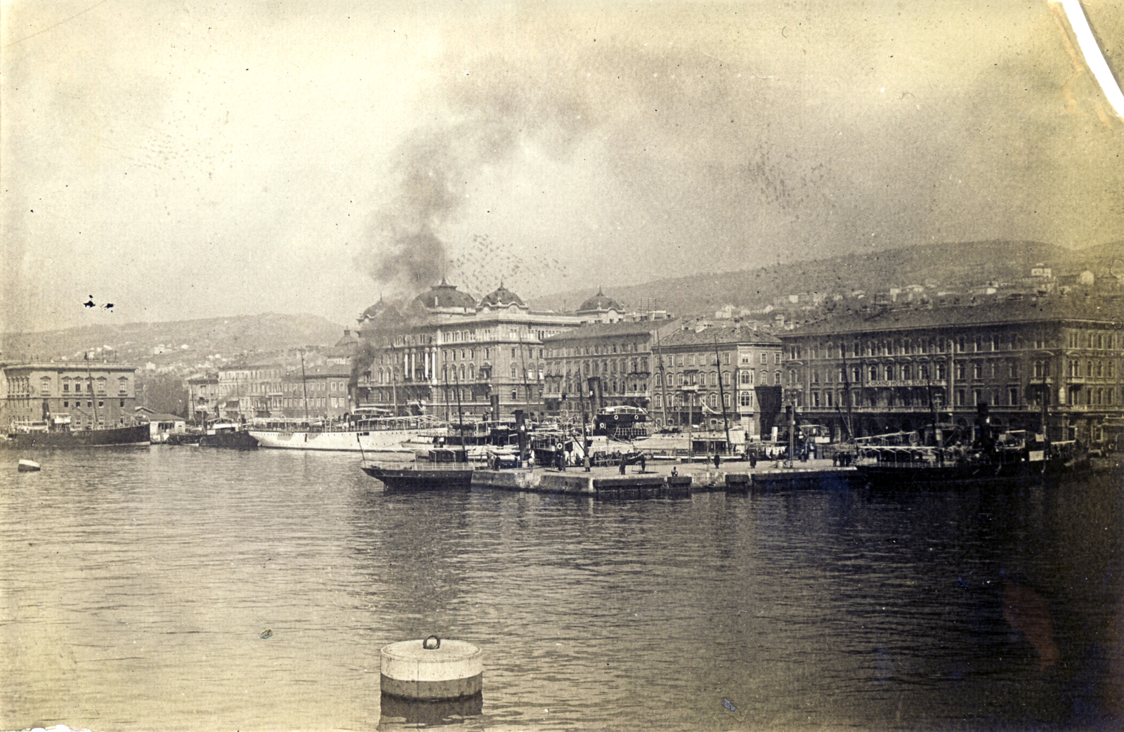 Croatia, Rijeka, kikötő., 1906, Széman György, picture, port, Fortepan #115782