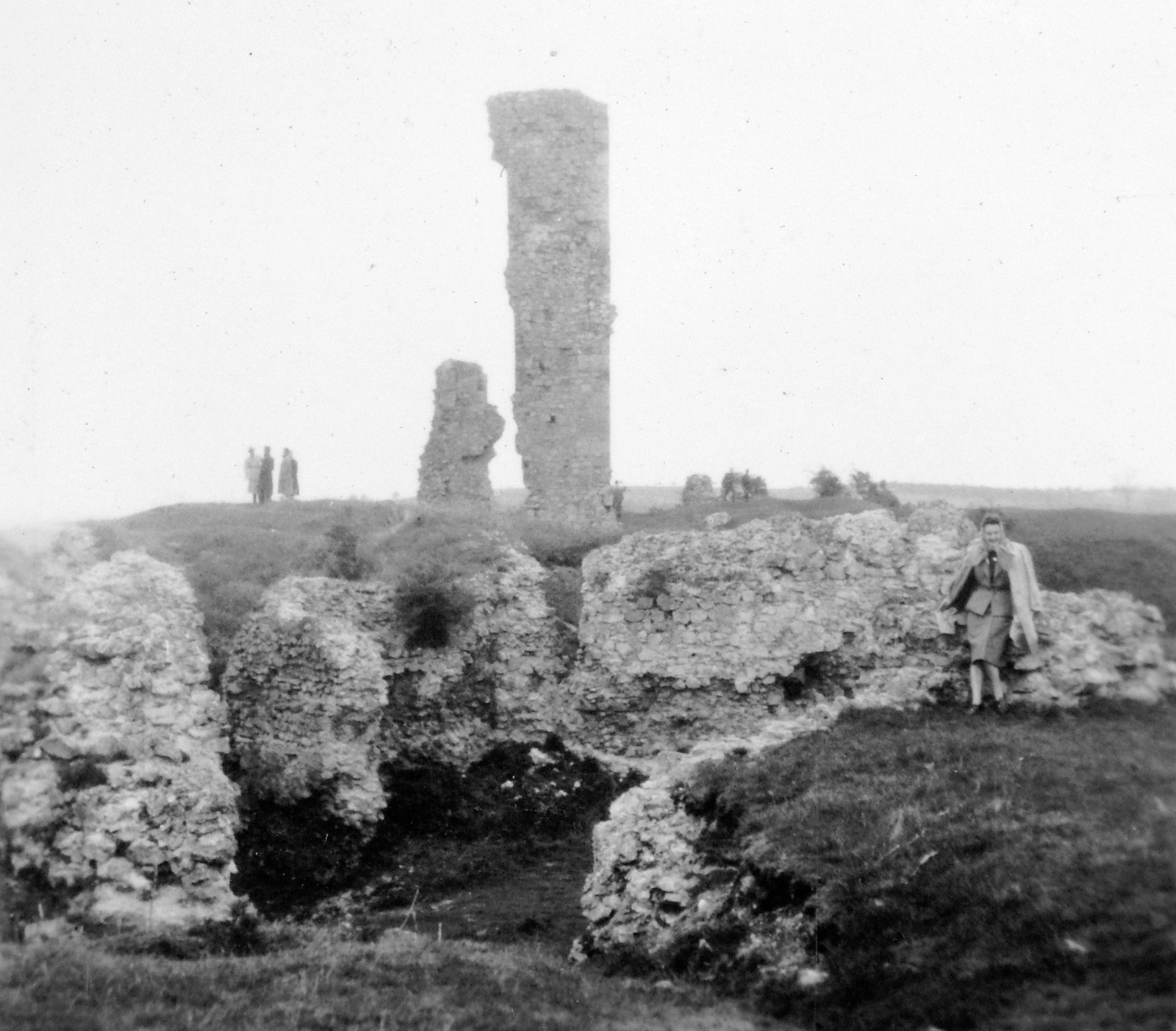 Hungary, Nógrád, Nógrád vára., 1958, Gyöngyi, castle ruins, Fortepan #11598