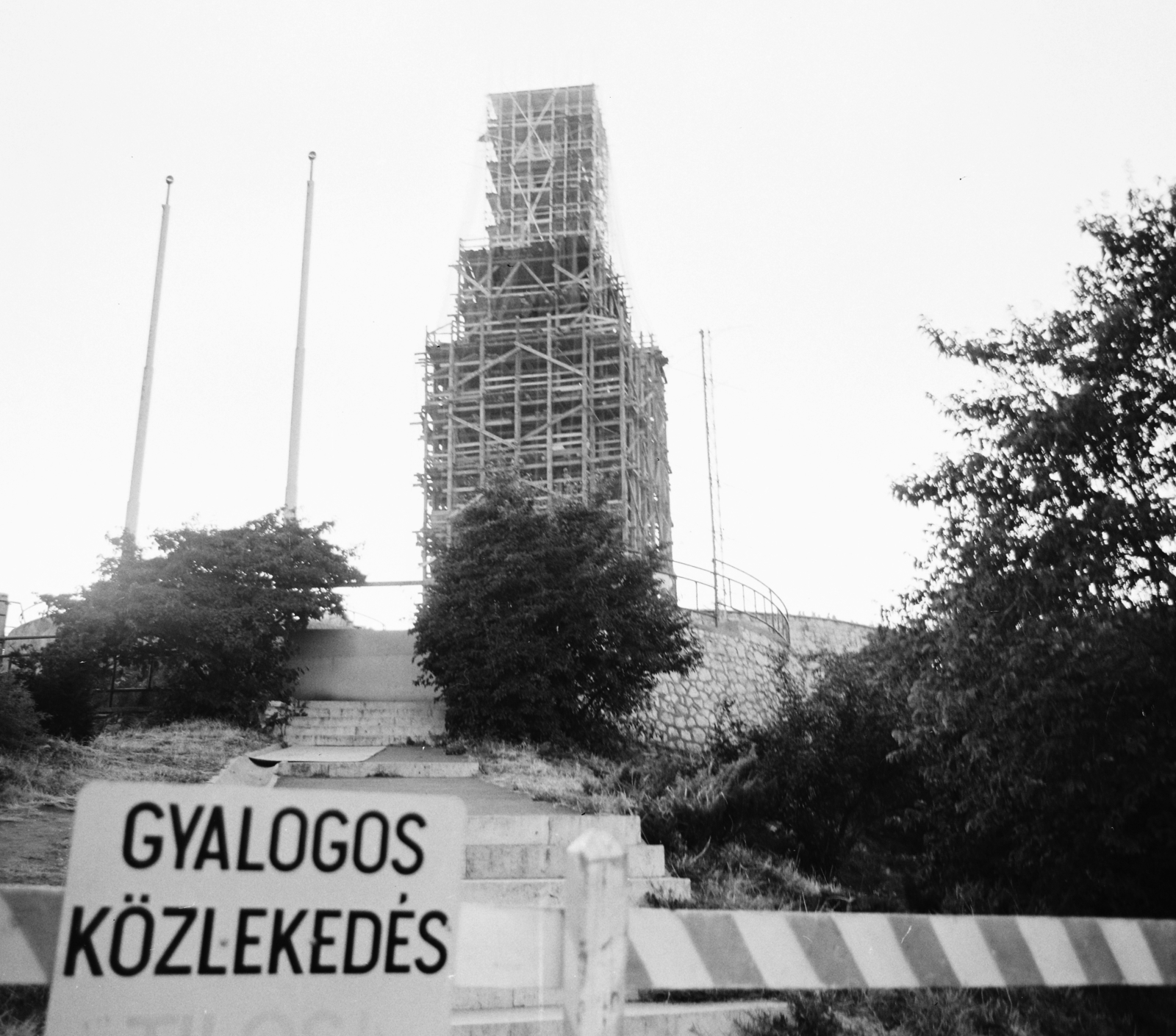Hungary, Budapest XI., a felállványozott Felszabadulási Emlékmű., 1978, Krantz Károly, Budapest, Fortepan #116091