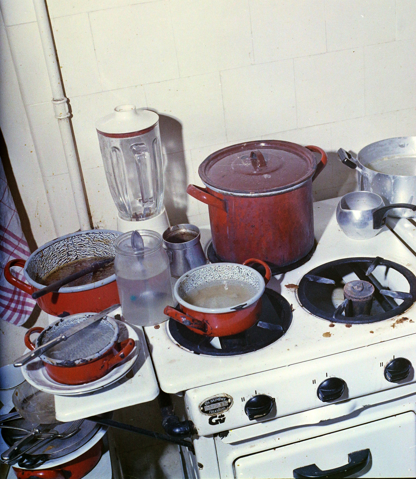 1979, Krantz Károly, poverty, colorful, kitchen, Fortepan #116094