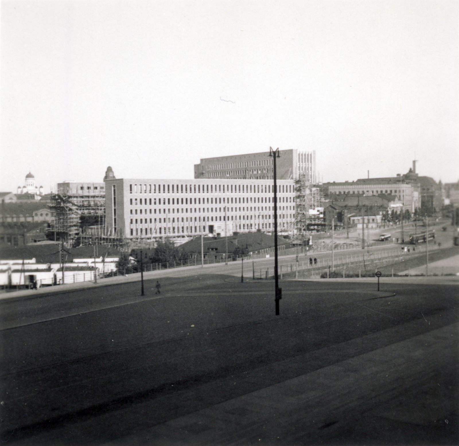 Finland, Helsinki, Postapalota a Parlament felől nézve., 1937, Lettner József, post office, Functionalism, Kaarlo Borg-design, Jorma Järvi-design, Erik Lindroos-design, Fortepan #116166