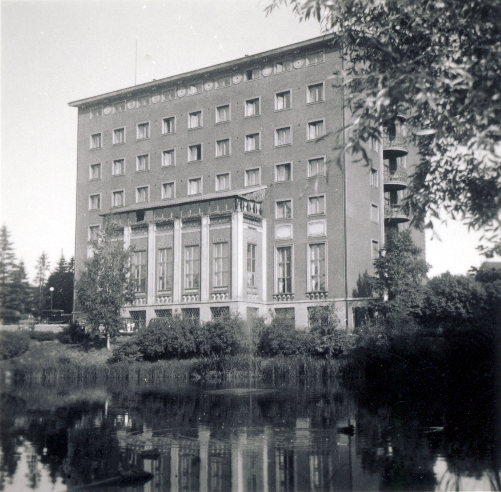 Finnország, Tampere, Satakunnankatu 13., Grand Hotel Tammer., 1937, Lettner József, Fortepan #116177