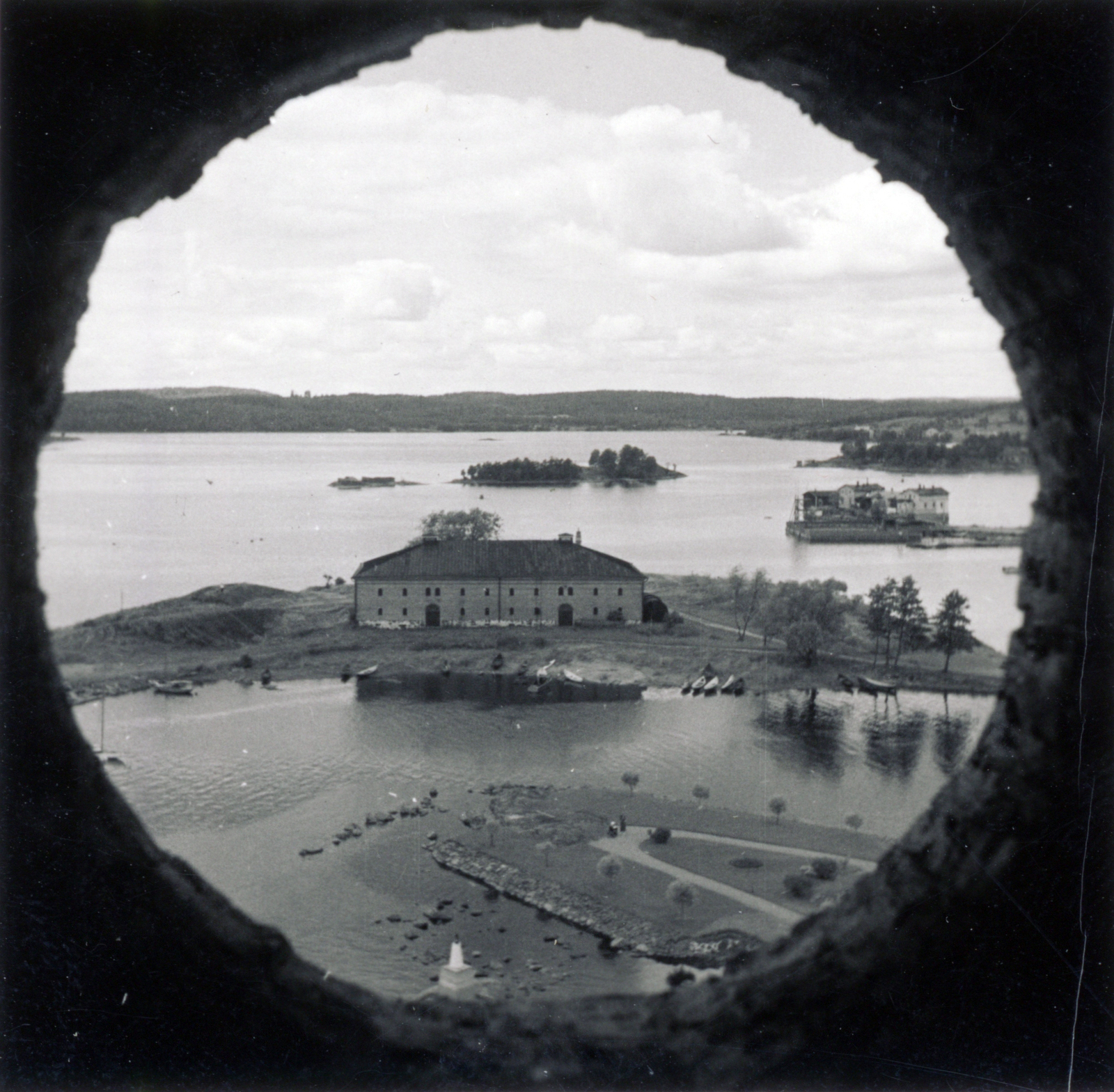 Finnország, Savonlinna, kilátás az Olavinlinna várból., 1937, Lettner József, Fortepan #116182